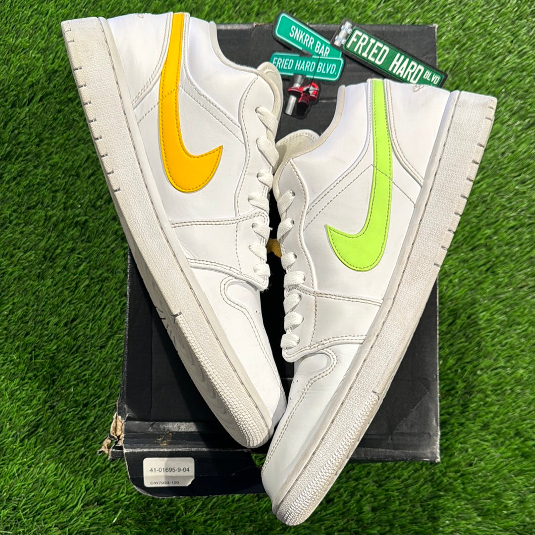 Air Jordan 1 Low 'White Multi-Color' 13M/14.5W