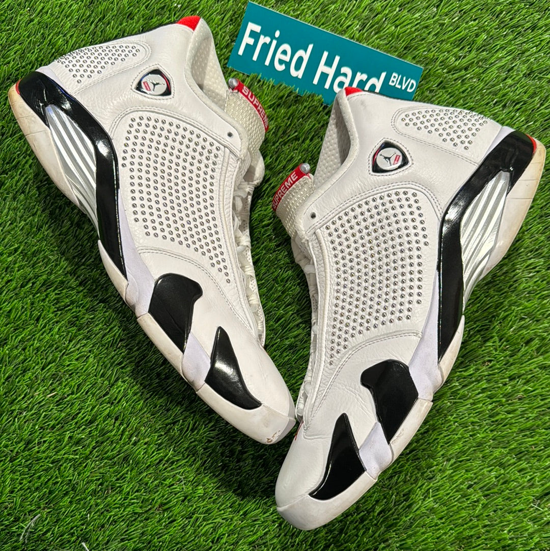 Supreme x Air Jordan 14 Retro 'White'