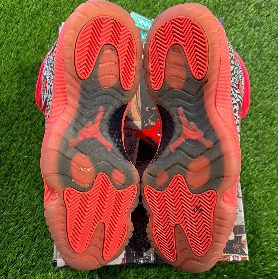Air Jordan 11 Retro Low IE 'Flash Crimson' 8.5M/10W