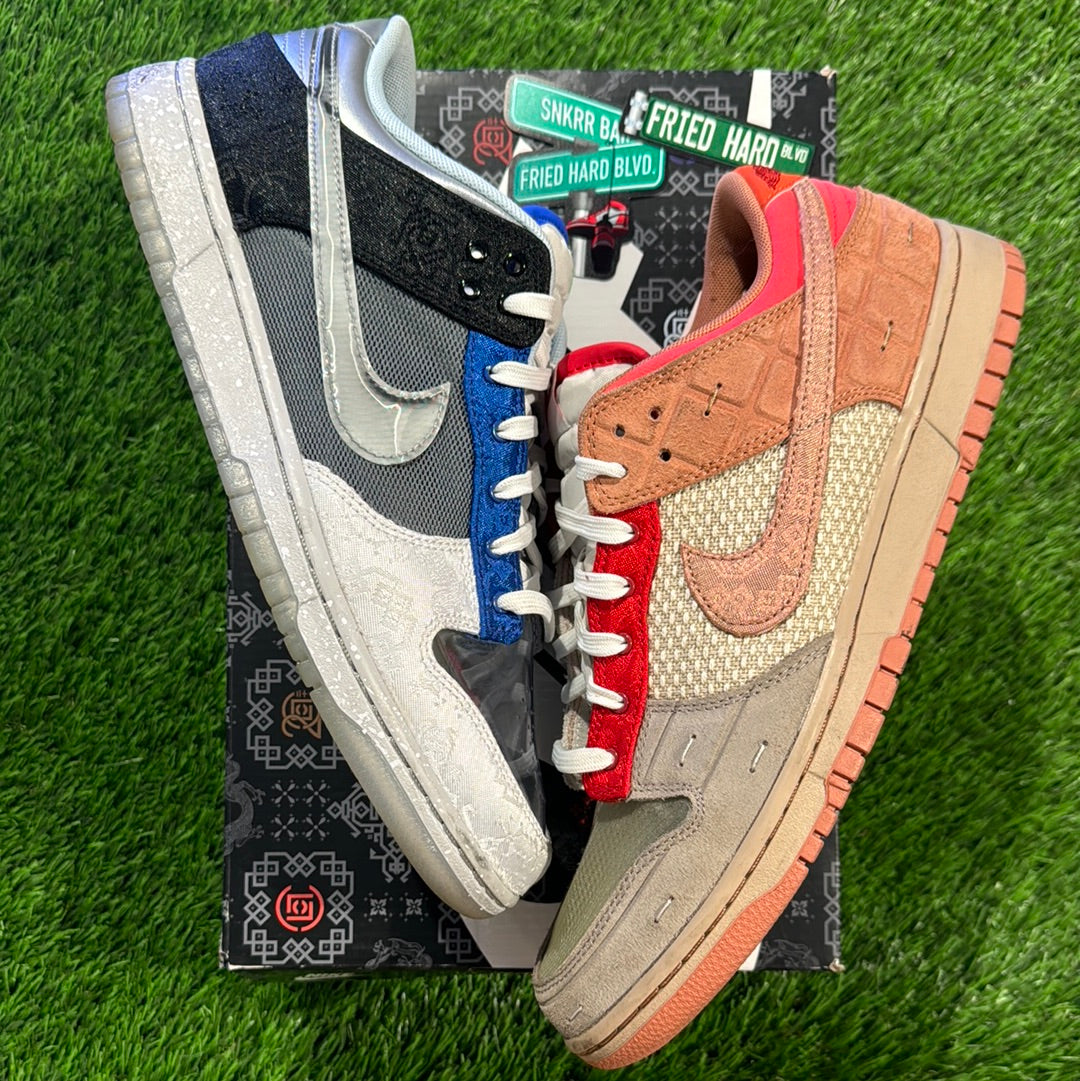 CLOT x Dunk Low SP 'What The'