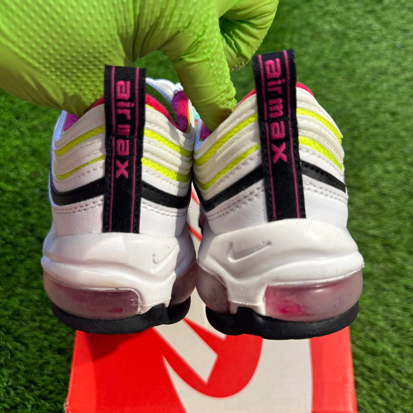 Air Max 97 GS 'White Rush Pink Volt'