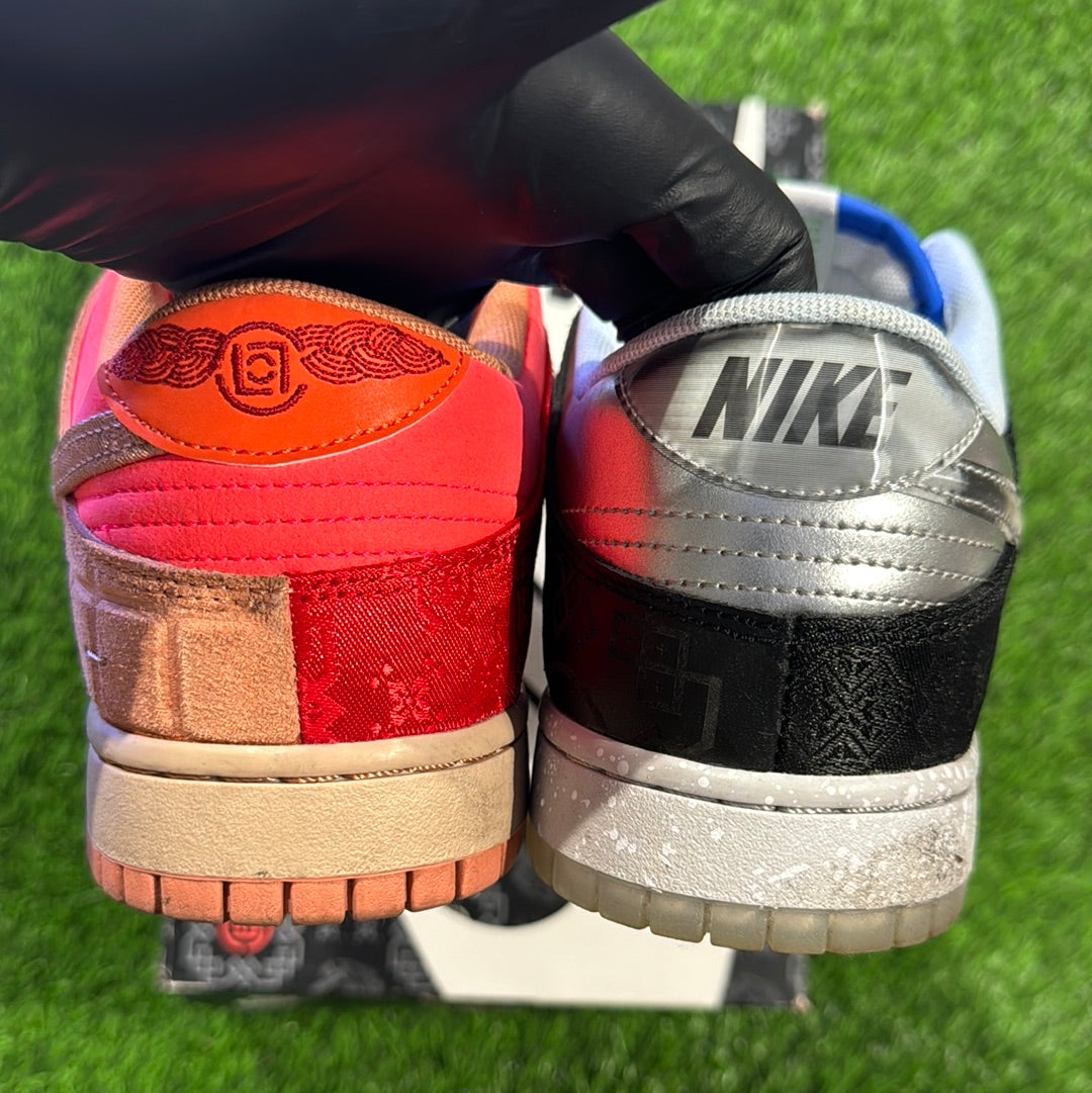 CLOT x Dunk Low SP 'What The'