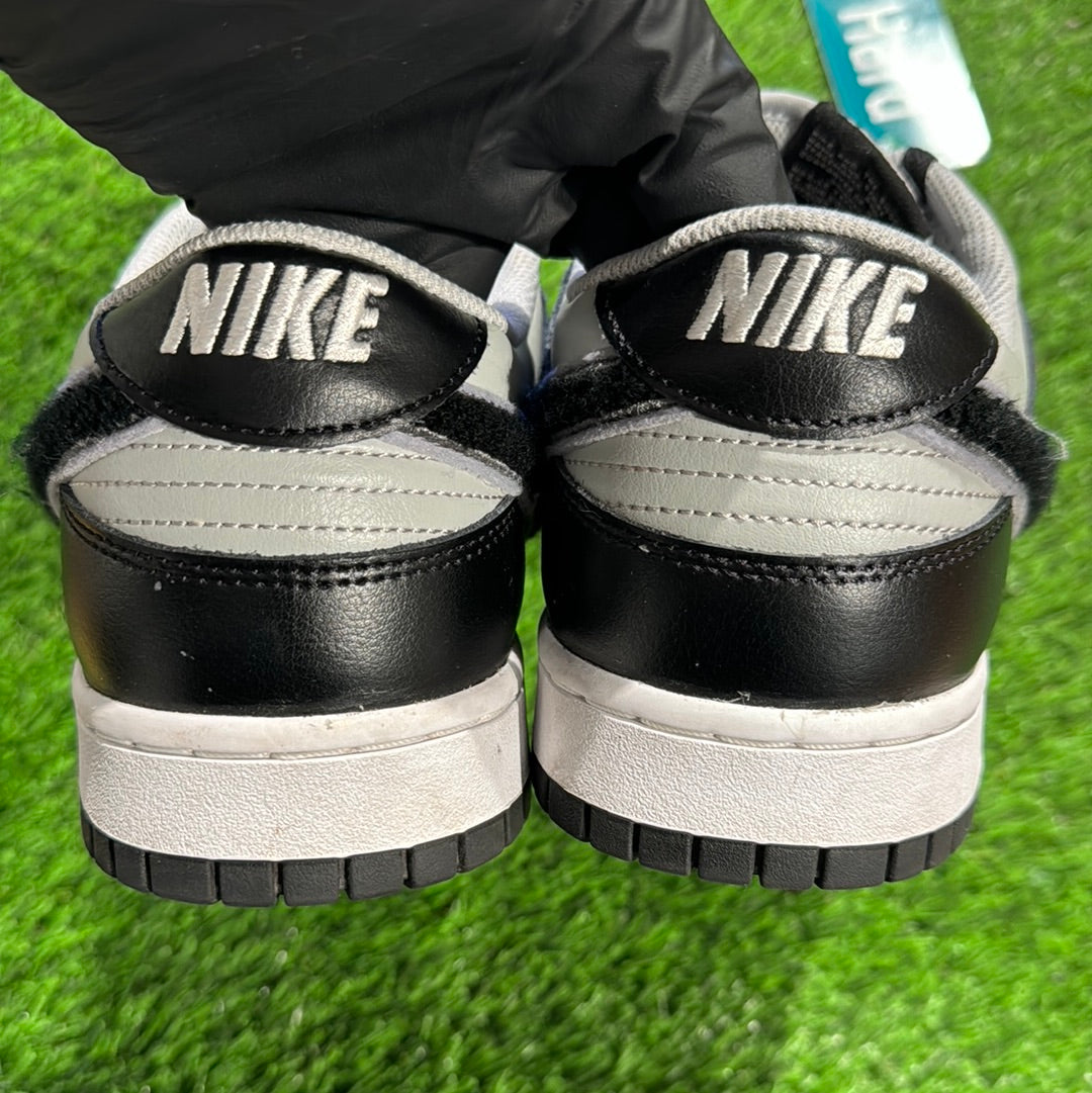 Dunk Low 'Chenille Swoosh - Black Grey Fog'
