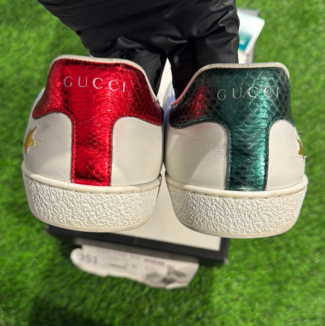 Men's Gucci Ace Leather Low-Top Sneakers ‘Stars’