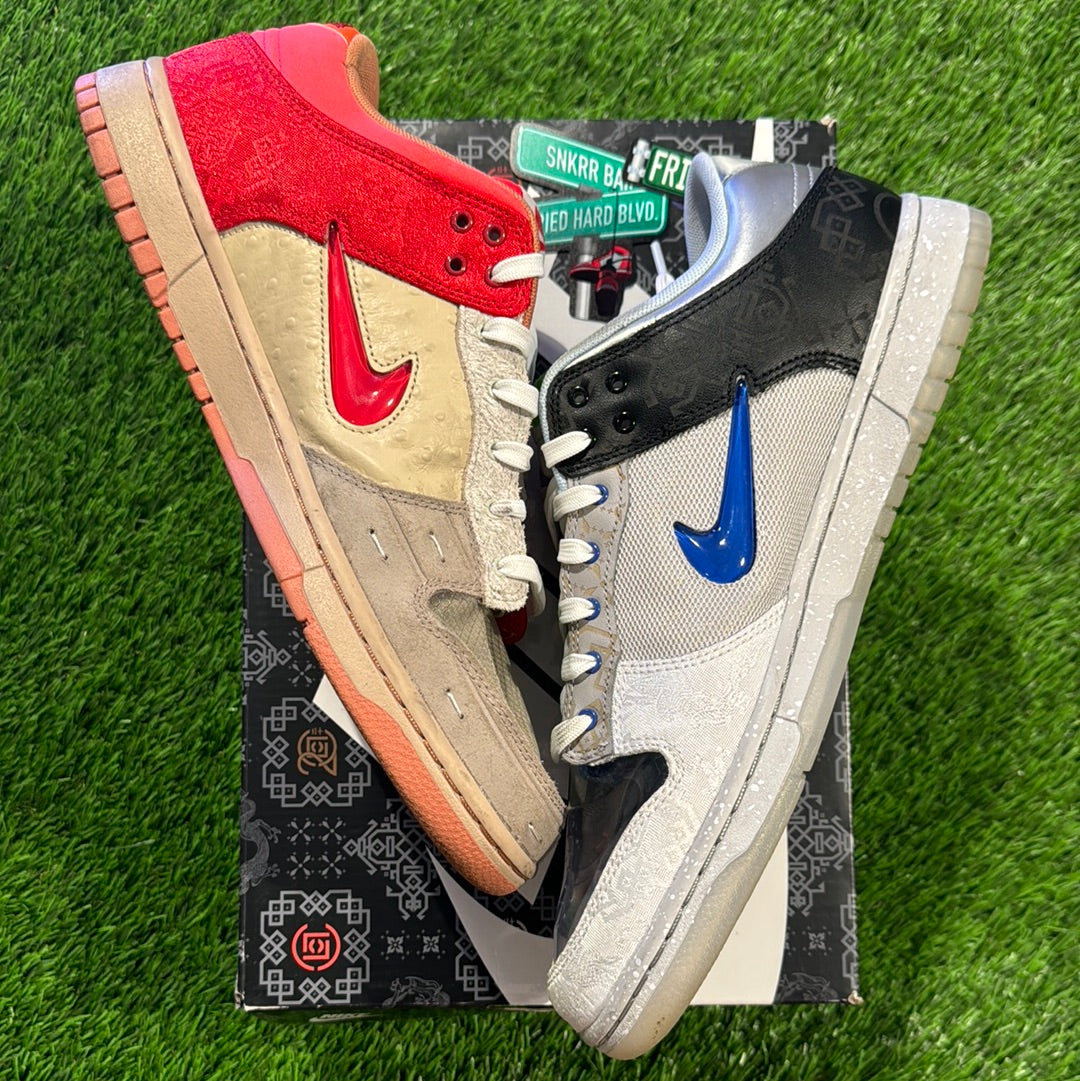 CLOT x Dunk Low SP 'What The'