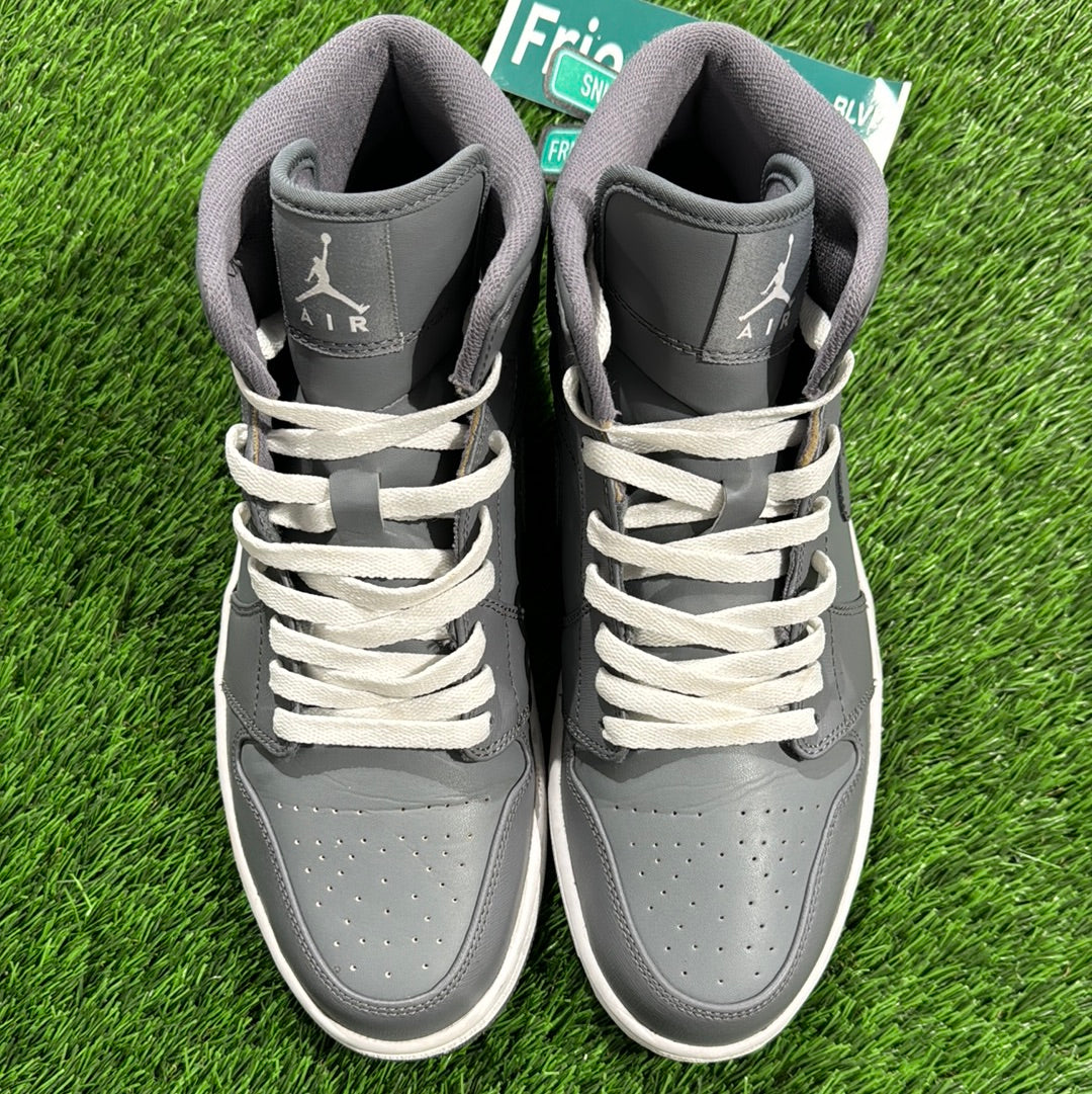 Air Jordan 1 Mid 'Grey White'