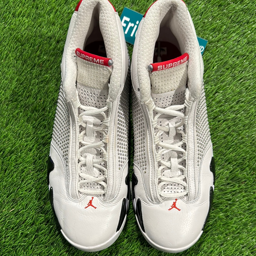 Supreme x Air Jordan 14 Retro 'White'