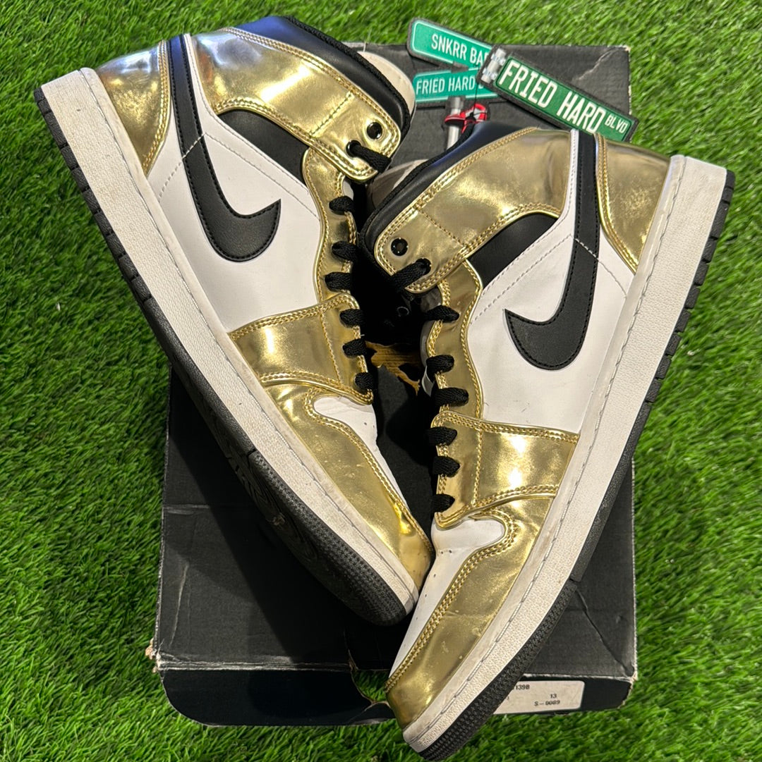 Air Jordan 1 Mid SE 'Metallic Gold' 13M/14.5W