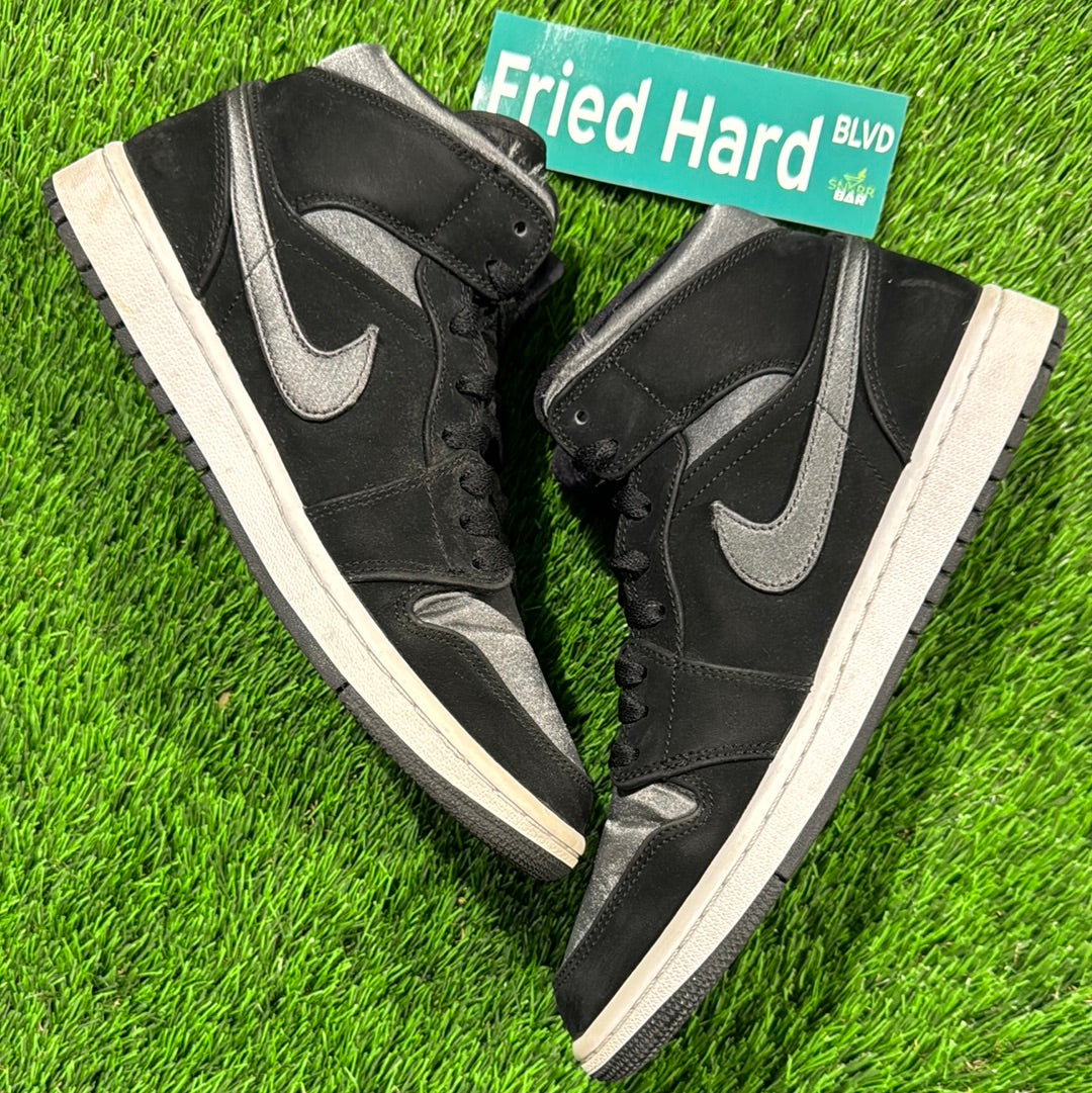 Air Jordan 1 Mid SE Nylon 'Black Grey'
