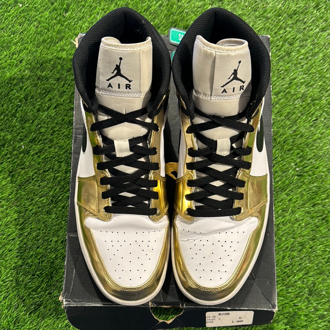Air Jordan 1 Mid SE 'Metallic Gold' 13M/14.5W