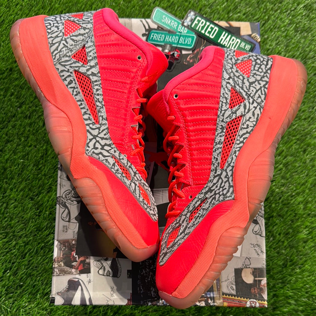 Air Jordan 11 Retro Low IE 'Flash Crimson' 8.5M/10W