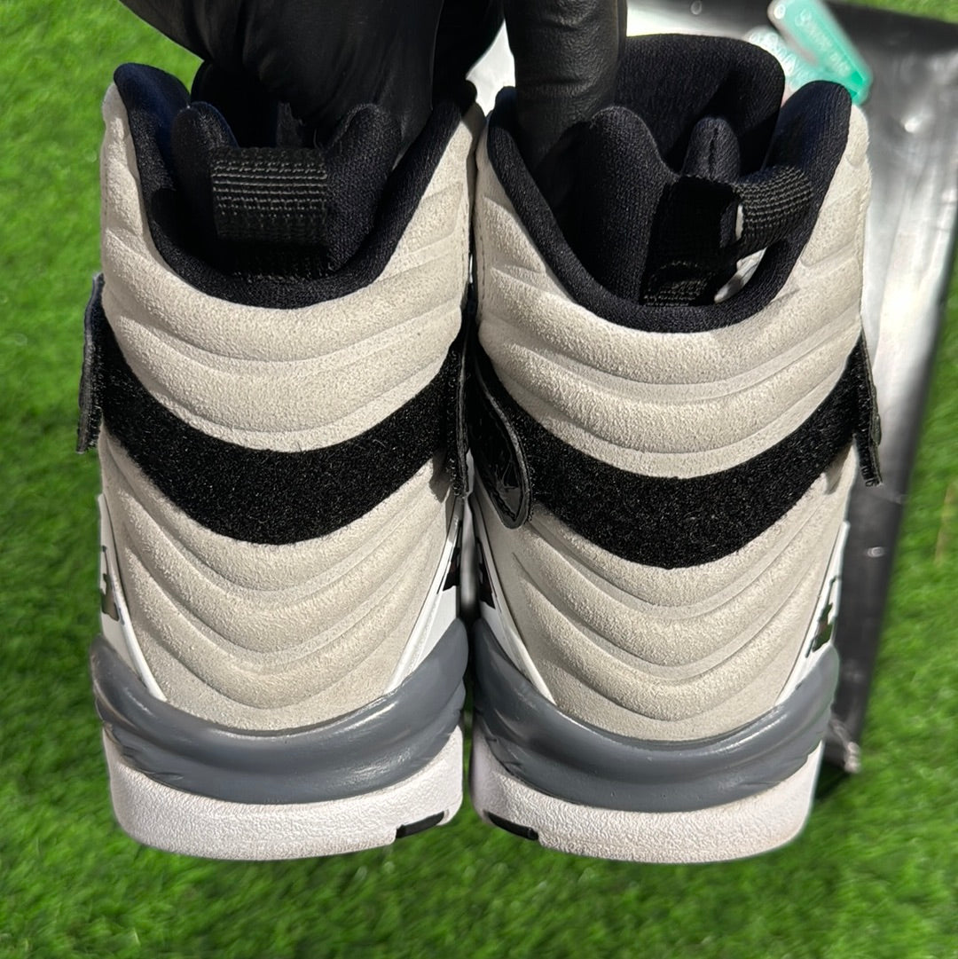 Jordan 8 Retro White Burgundy (Women's) 6Y/7.5W