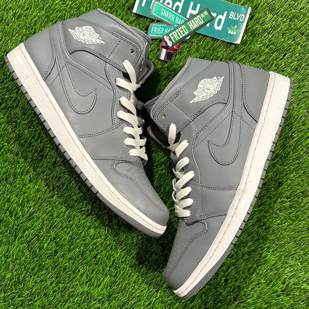 Air Jordan 1 Mid 'Grey White'