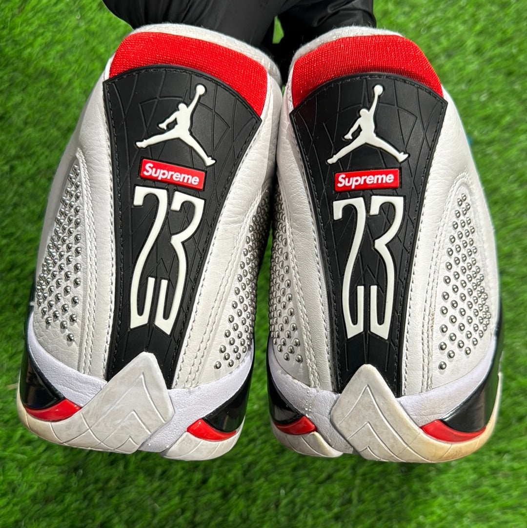 Supreme x Air Jordan 14 Retro 'White'
