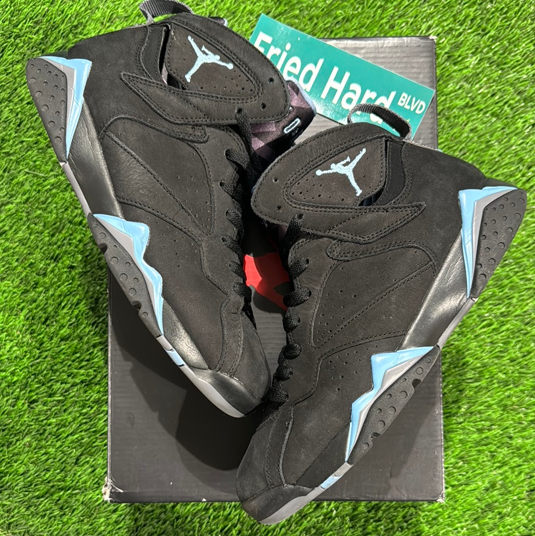Baby blue jordan retro 7 top