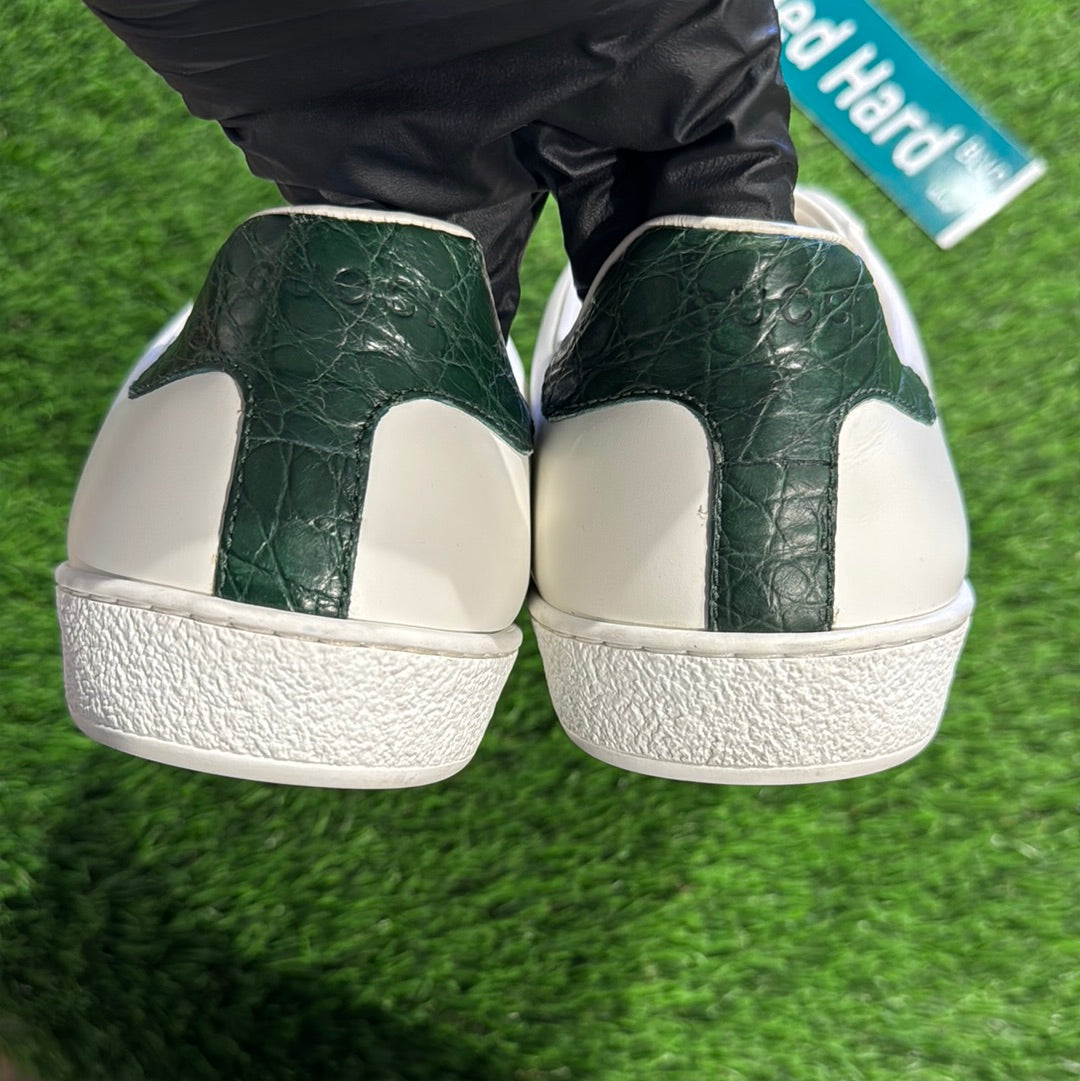 Gucci Men's New Ace Leather Low-Top Sneakers