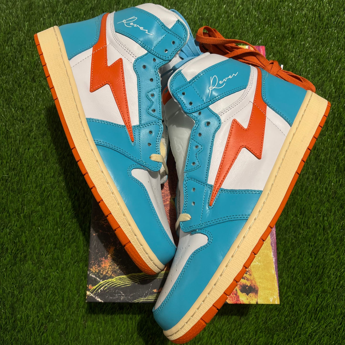 Air Kiy '85 HI 'Peacock Blue/ Fire Opal/ Ivory' 15M/16.5W