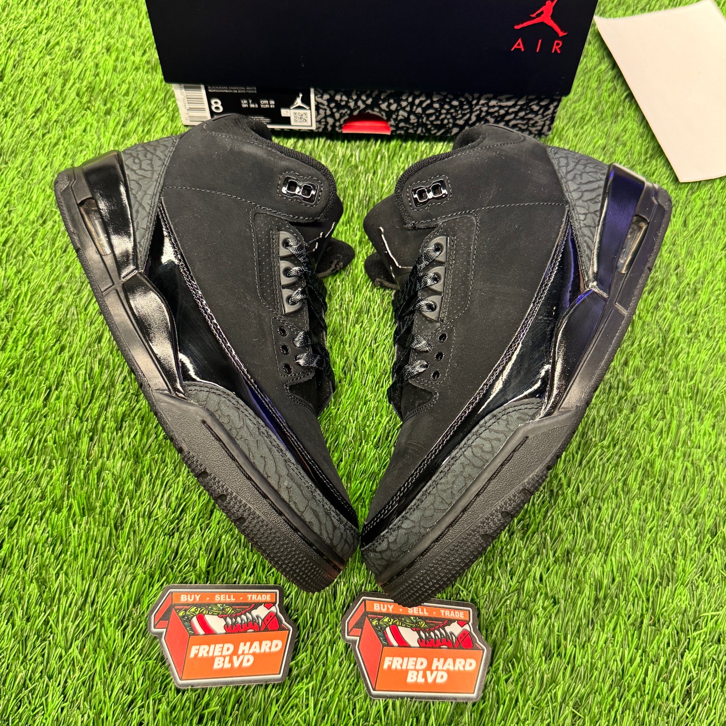 Jordan 3 Retro Black Cat (2025) SIZE 8M/9.5W