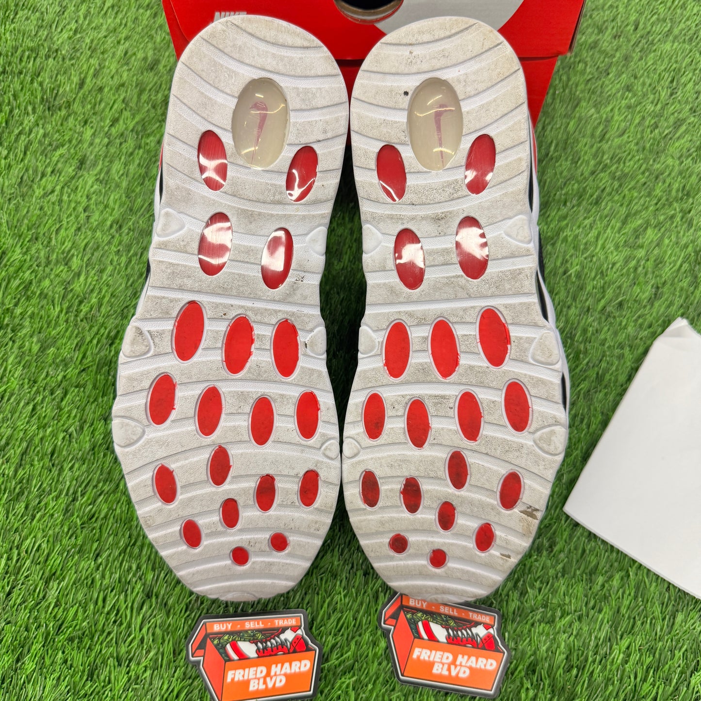 Air Max Uptempo 95 White Red Black SIZE 10M/11.5W