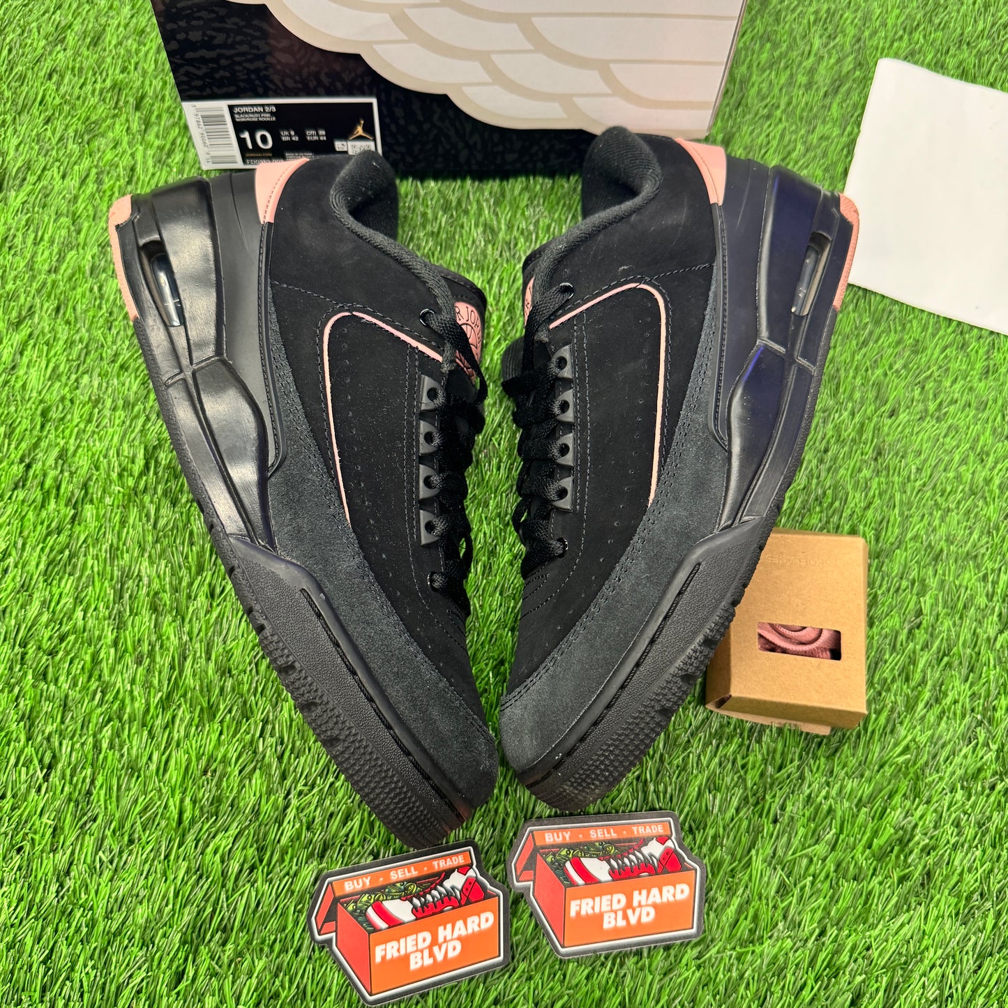 Jordan 2/3 Black Rust Pink SZIE 10M/11.5W