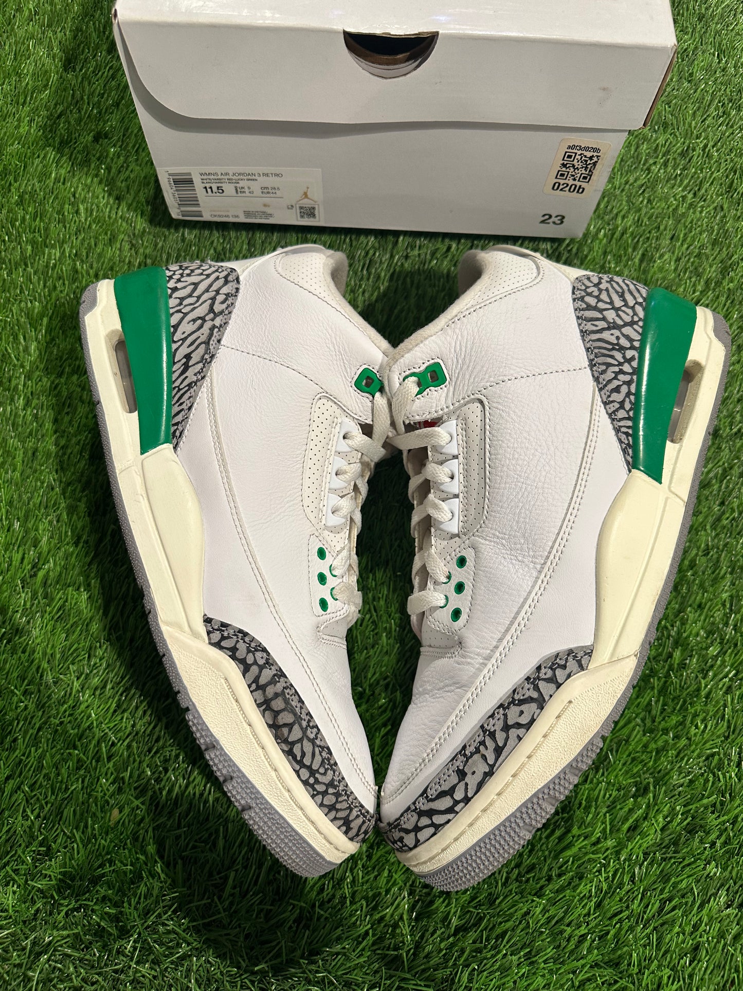 Jordan 3 Retro Lucky Green (Women's)