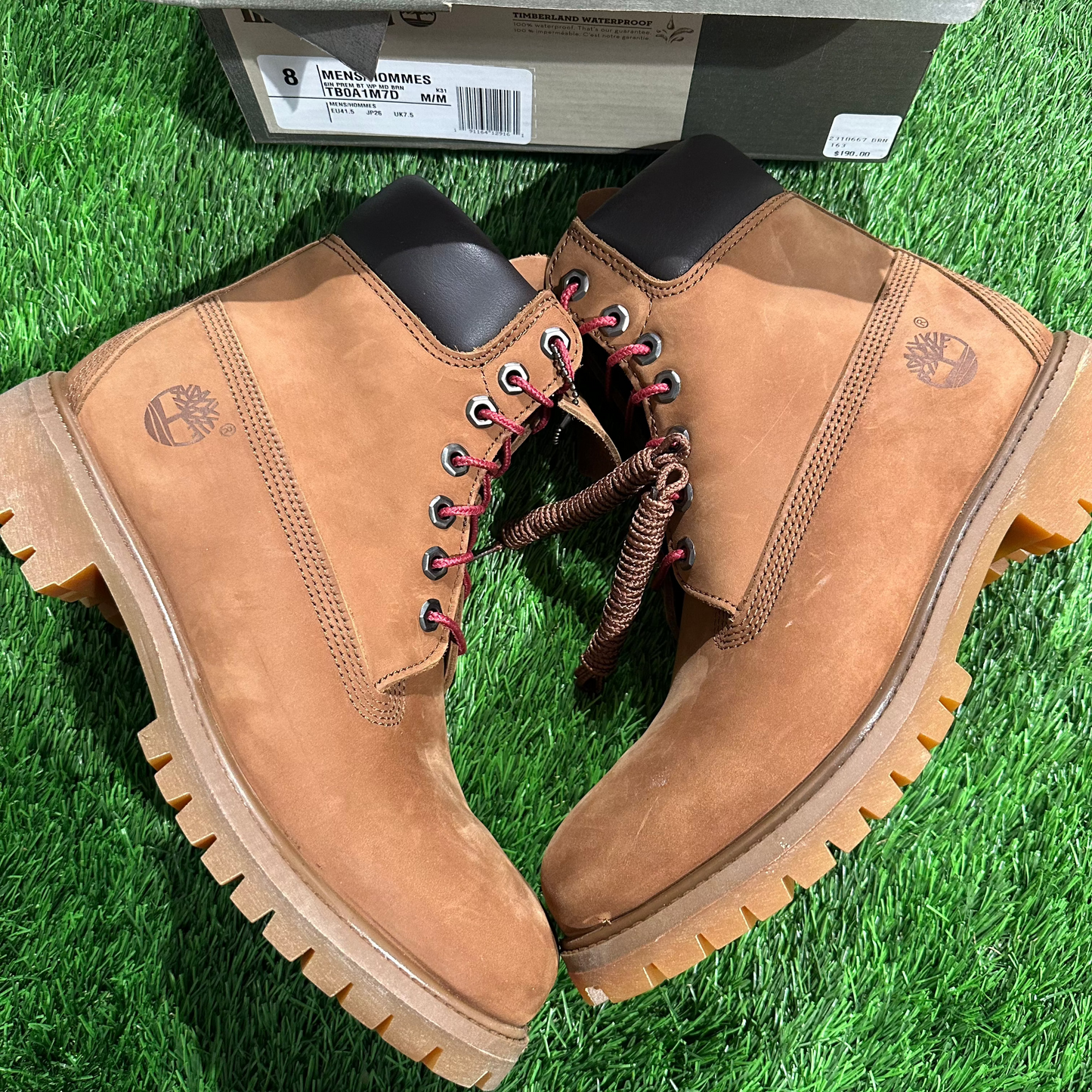 Timberland 6" Boot Tundra Waterbuck Wheat SIZE 8M/9.5W