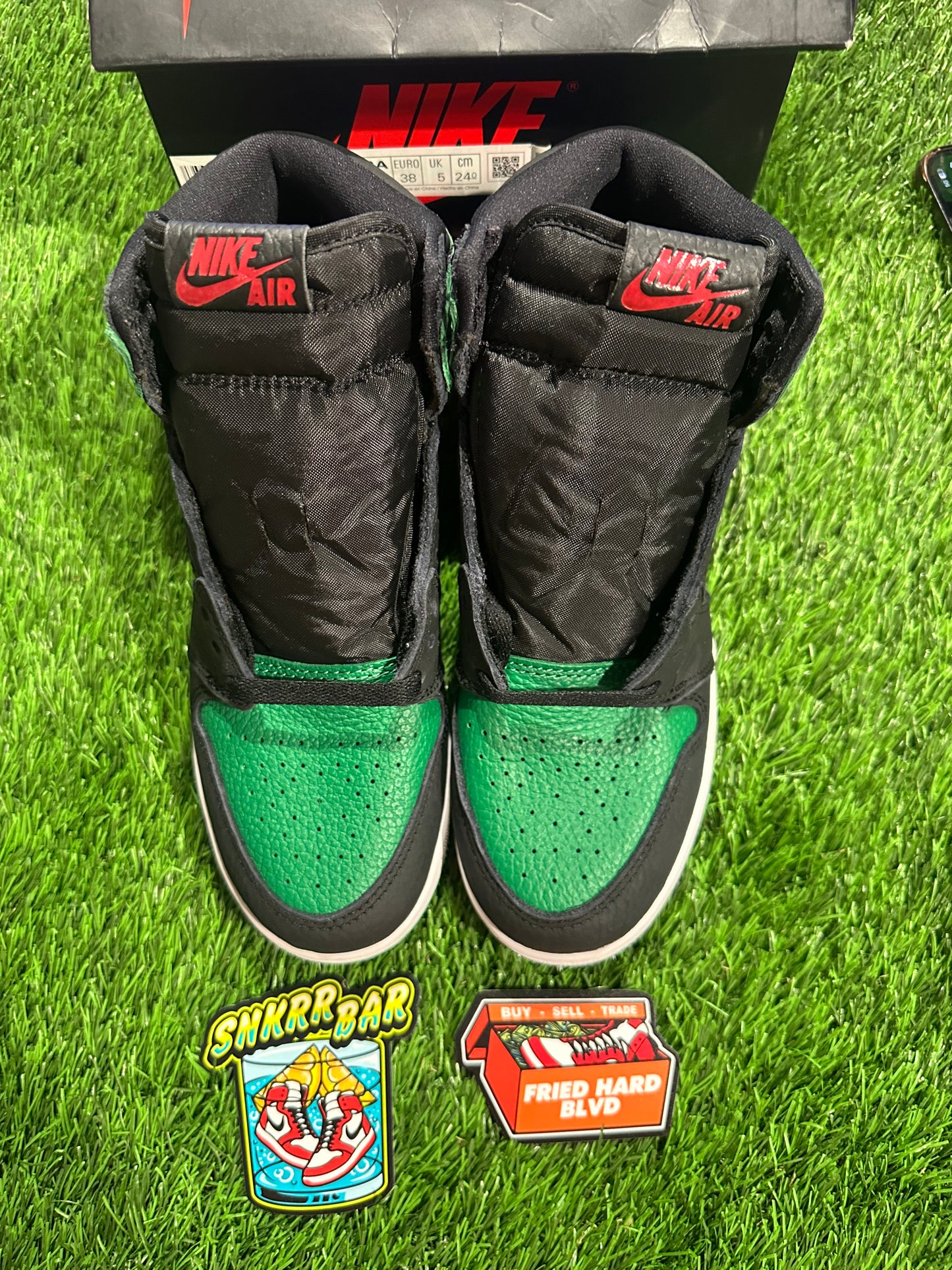 Jordan 1 Retro High Pine Green Black (GS)