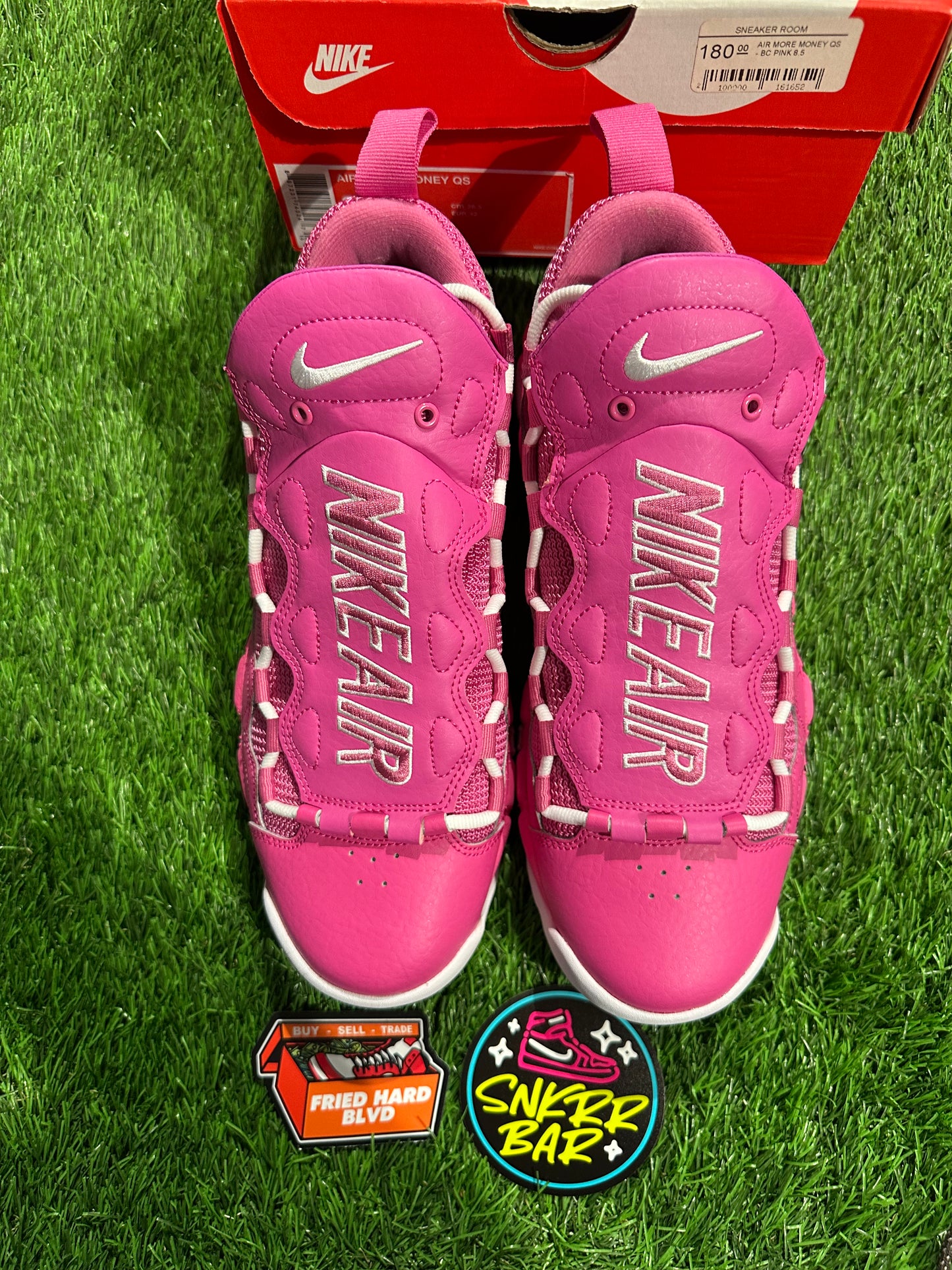 Air More Money Sneaker Room BCA Pink SIZE 8.5M/10W