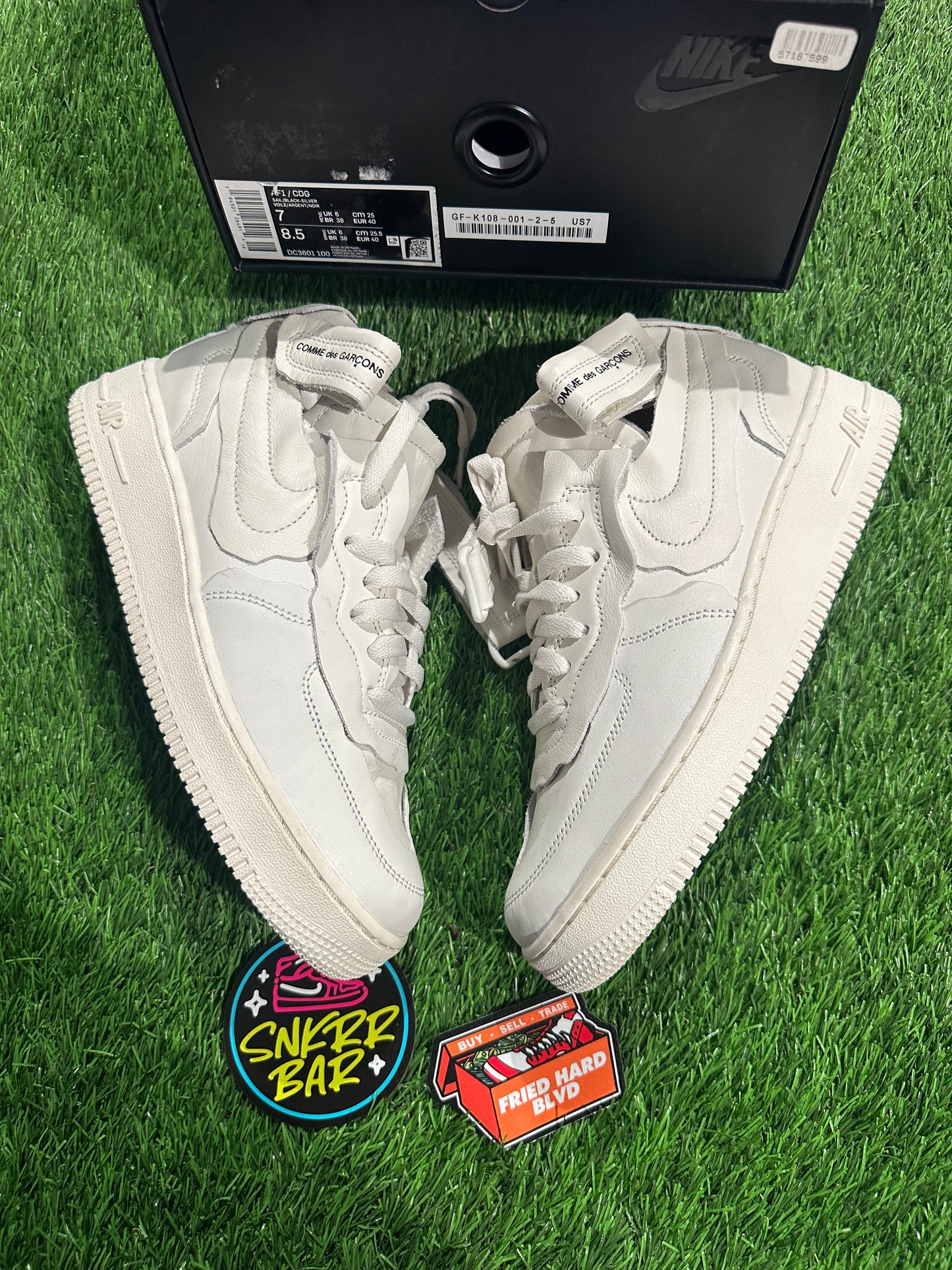Nike Air Force 1 Mid Comme des Garcons White