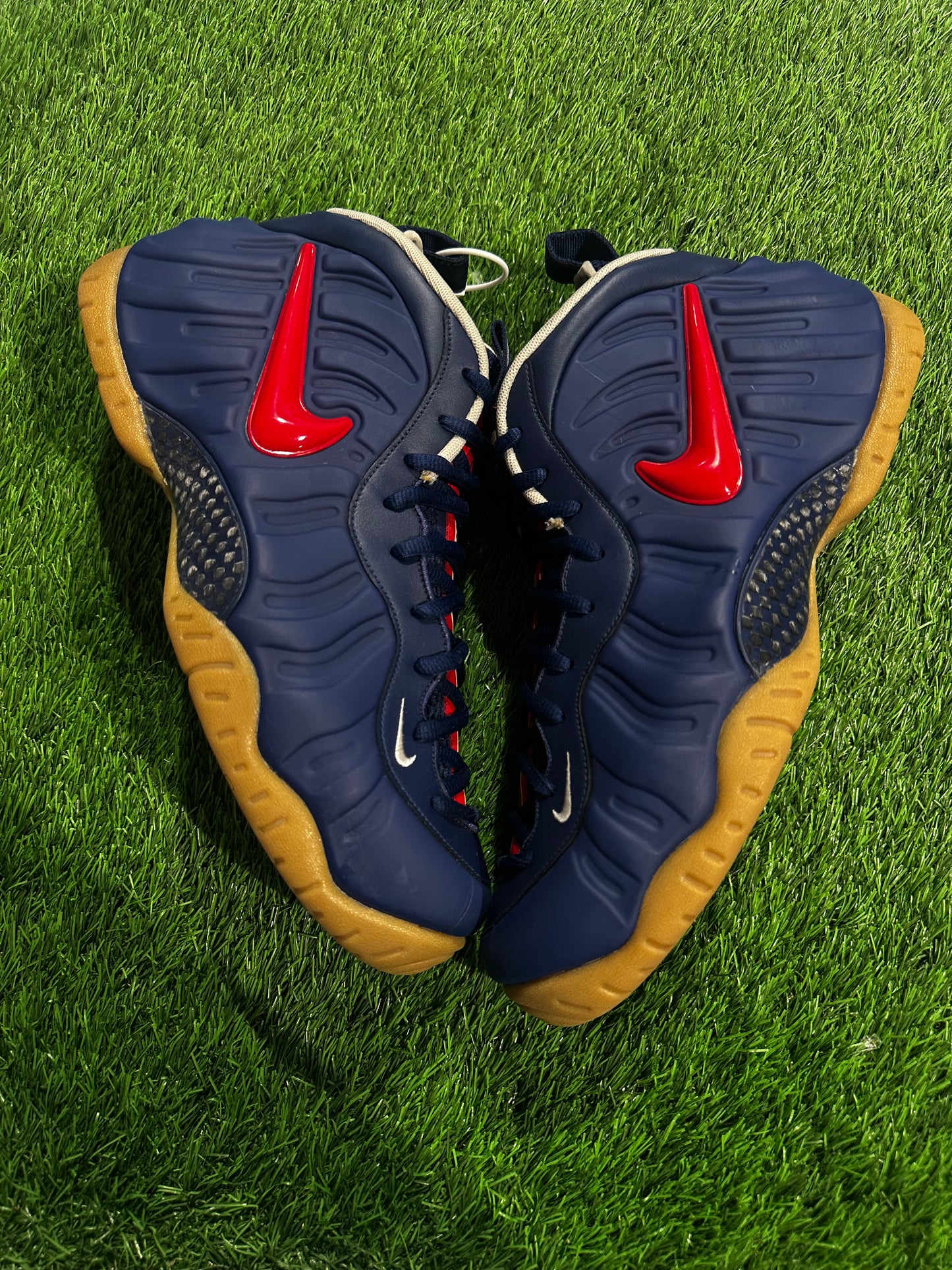 Nike Air Foamposite Pro Blue Void University Red