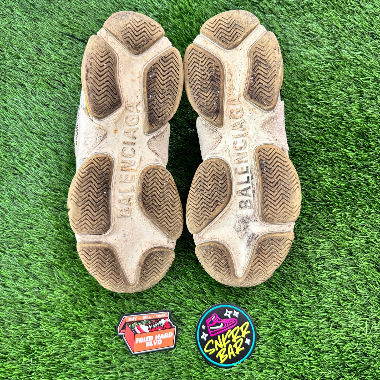 Balenciaga Triple S Beige Green Yellow (2018 Reissue) SIZE 8.5M/10W