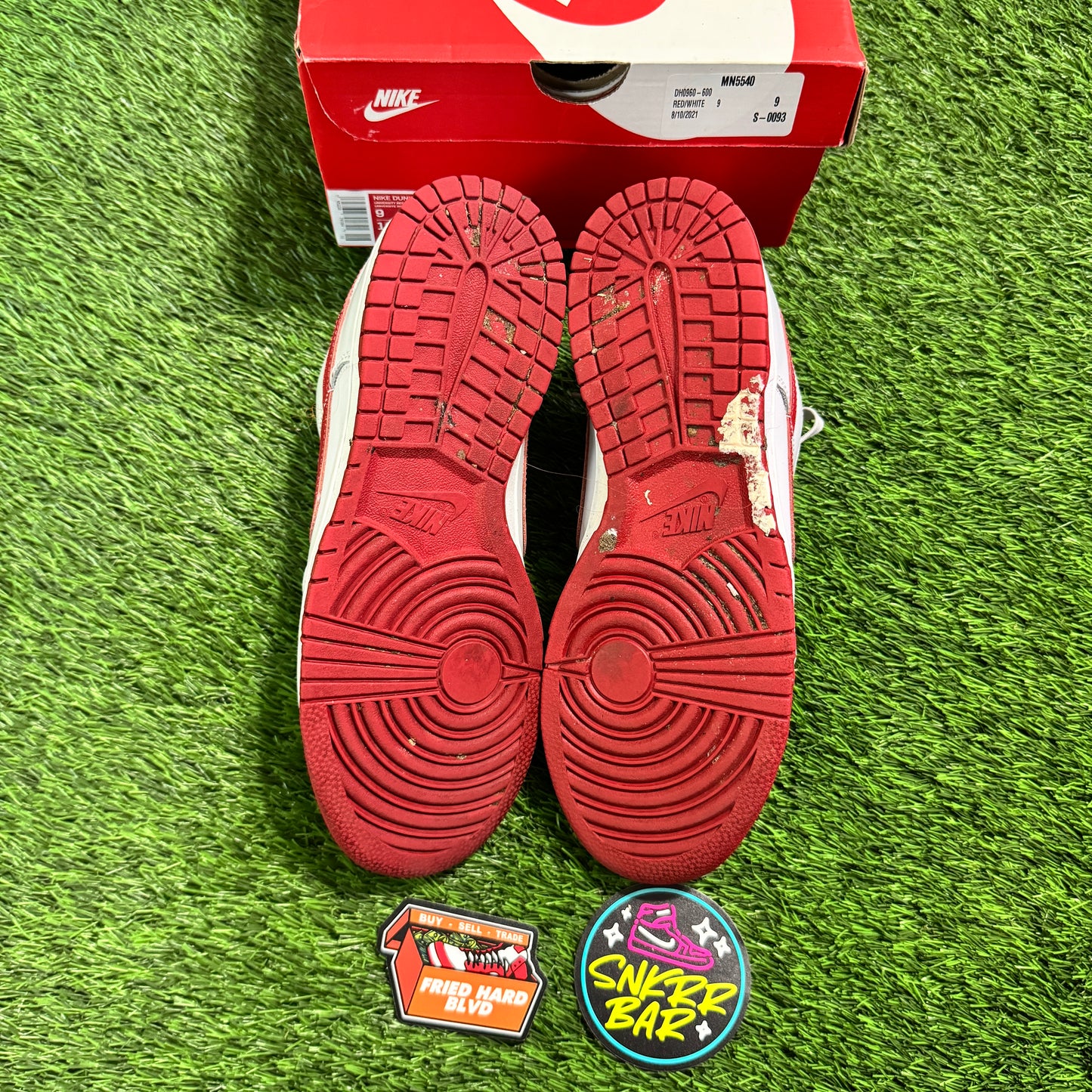 Nike Dunk Low Vast Grey Varsity Red