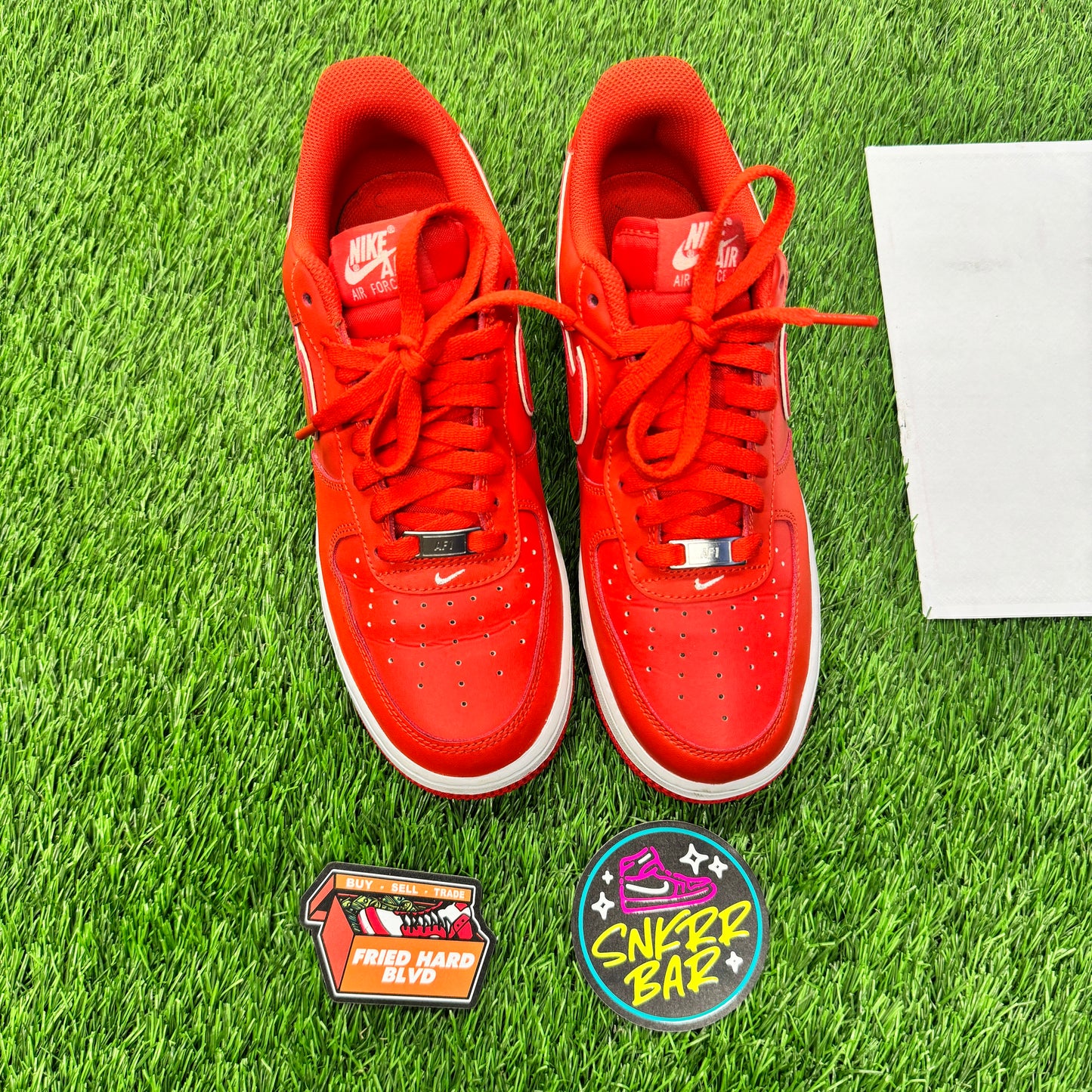Nike Air Force 1 Low 07 Picante Red White 8M/9.5W