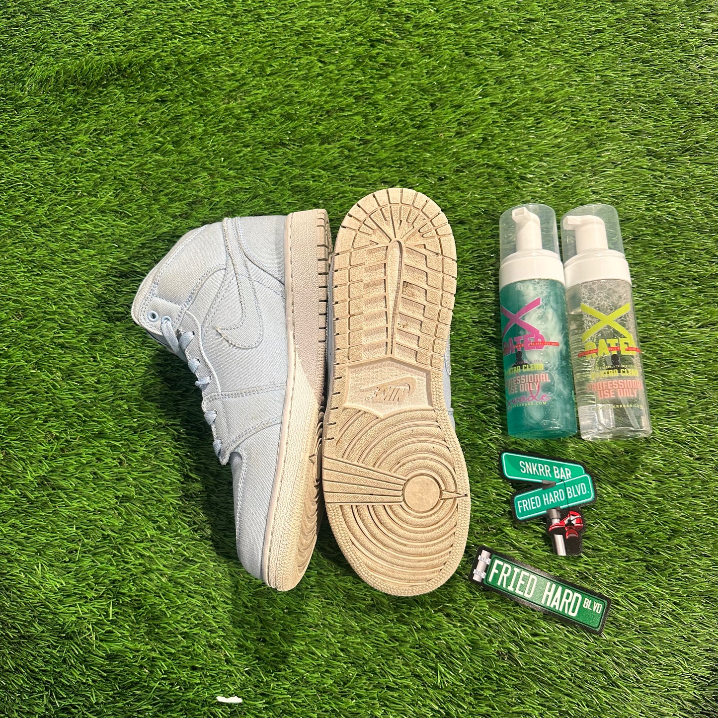 Jordan 1 Mid Canvas Ice Blue (GS) 6Y/7.5W