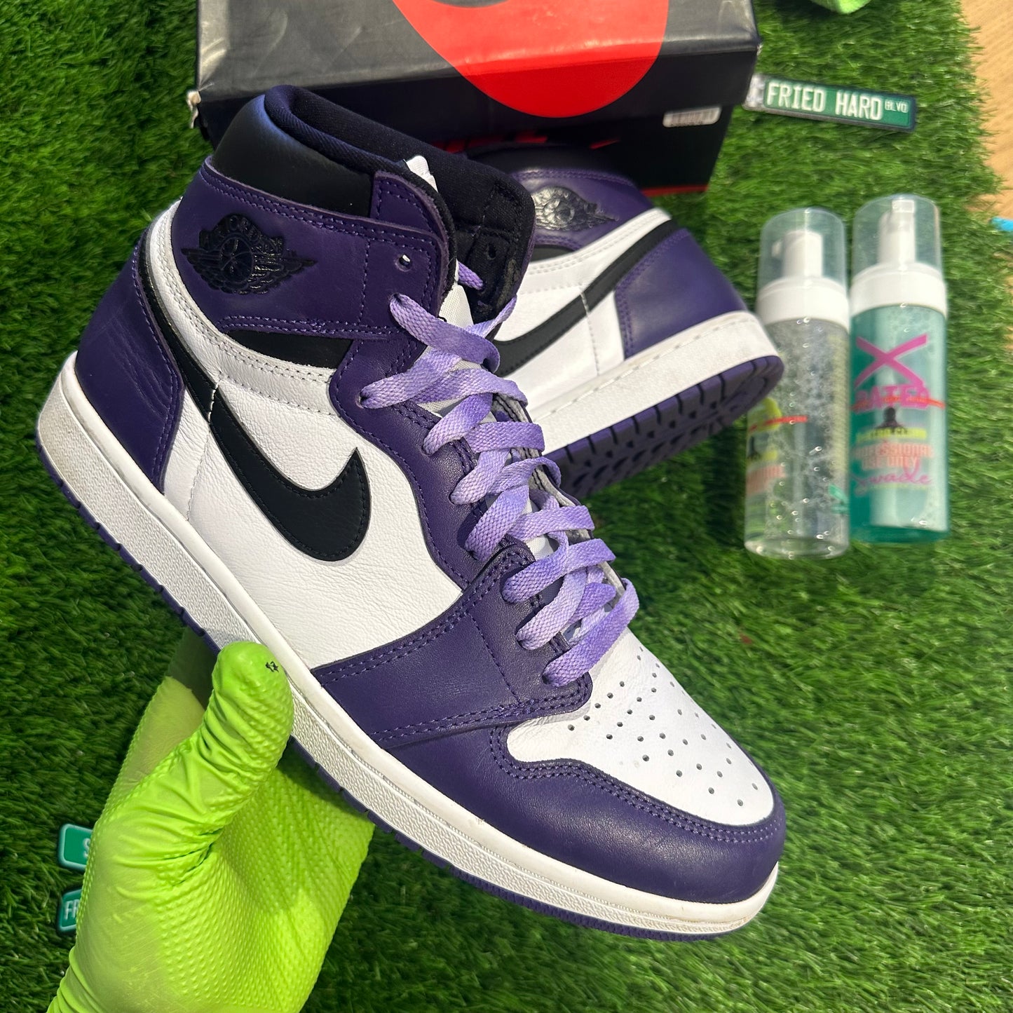 Jordan 1 Retro High Court Purple White