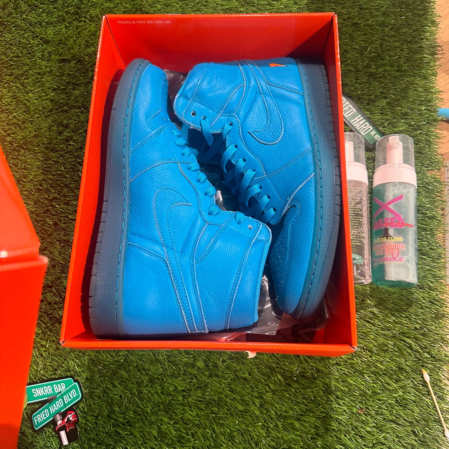 Jordan 1 Retro High Gatorade Blue Lagoon 11M/12.5W