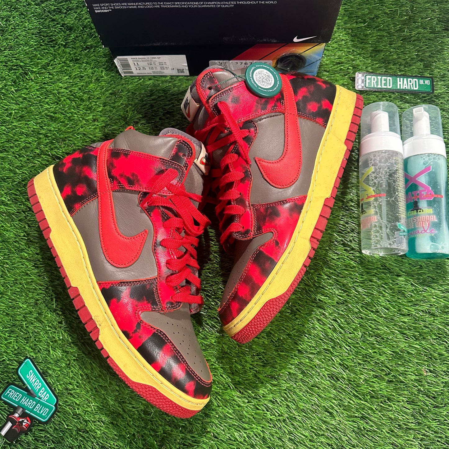Dunk High 1985 Red Acid Wash 11M/12.5W