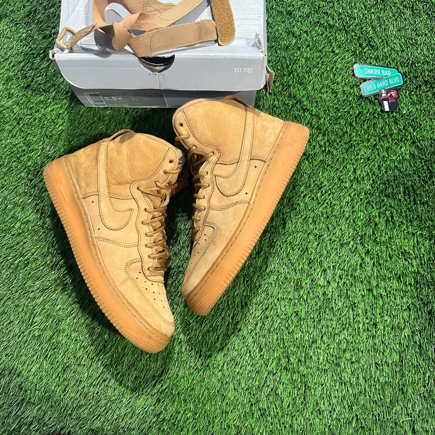 Nike Air Force 1 High Wheat (2015) 5.5Y/7W