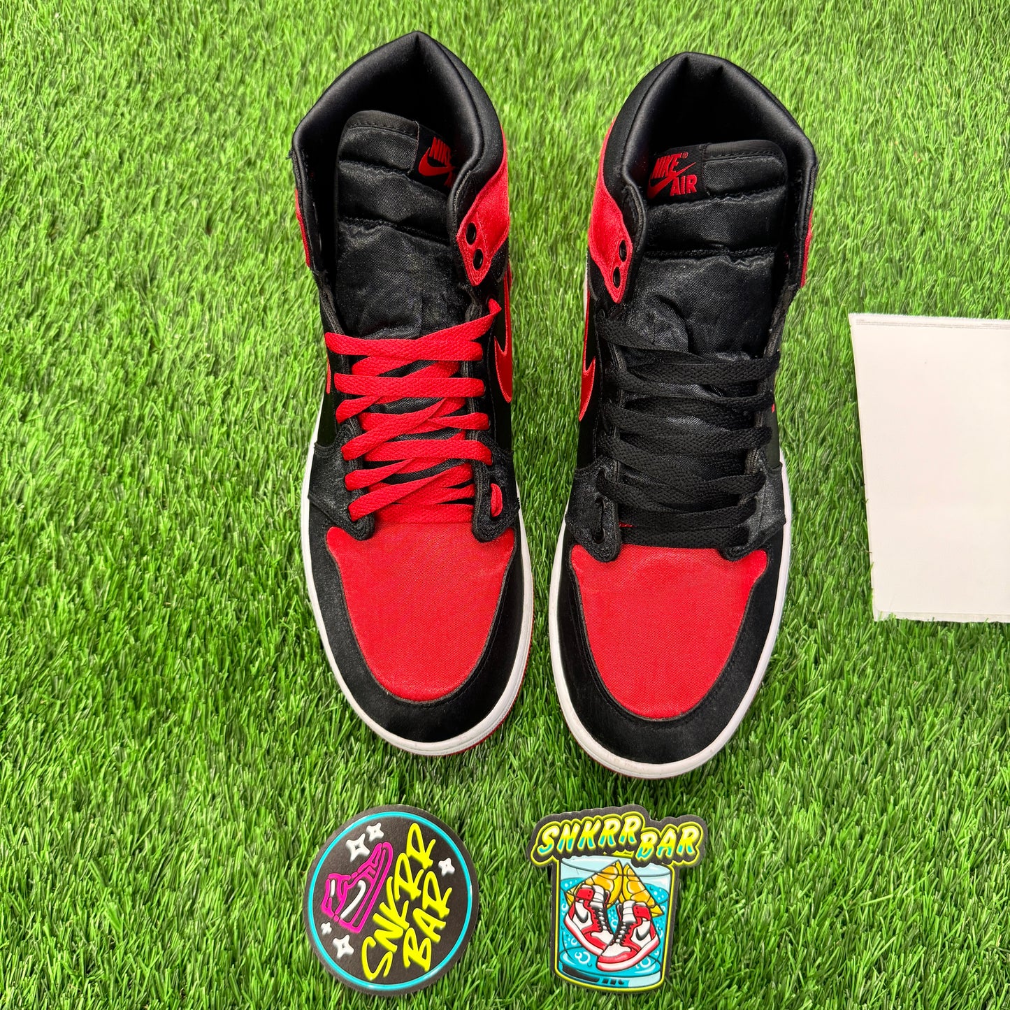 Jordan 1 Retro High OG Satin Bred (Women's) SIZE 10M/11.5W