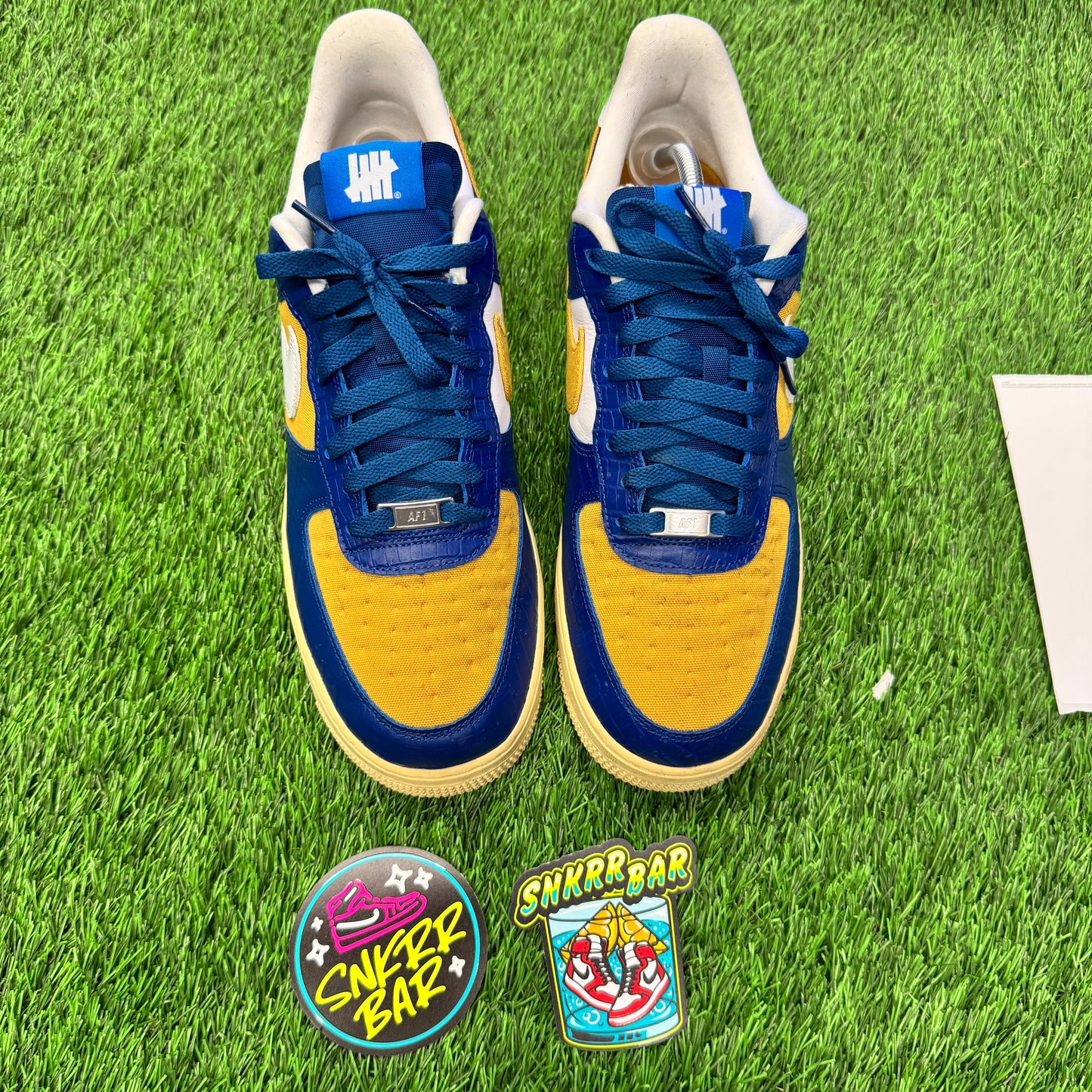 Air Force 1 Low SP Undefeated 5 On It Blue Yellow Croc SIZE 10.5M/12W
