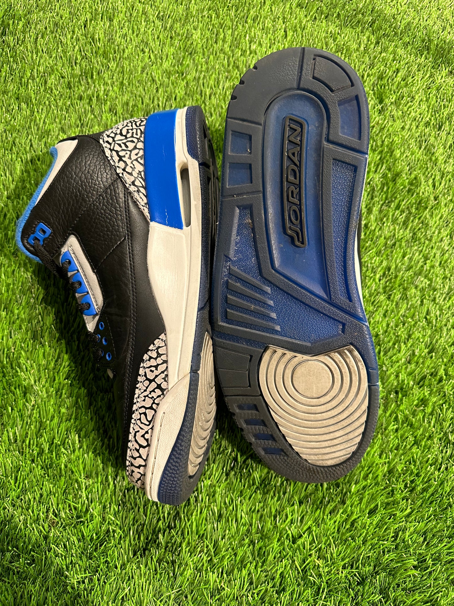 Jordan 3 Retro Sport Blue 9.5M/11W