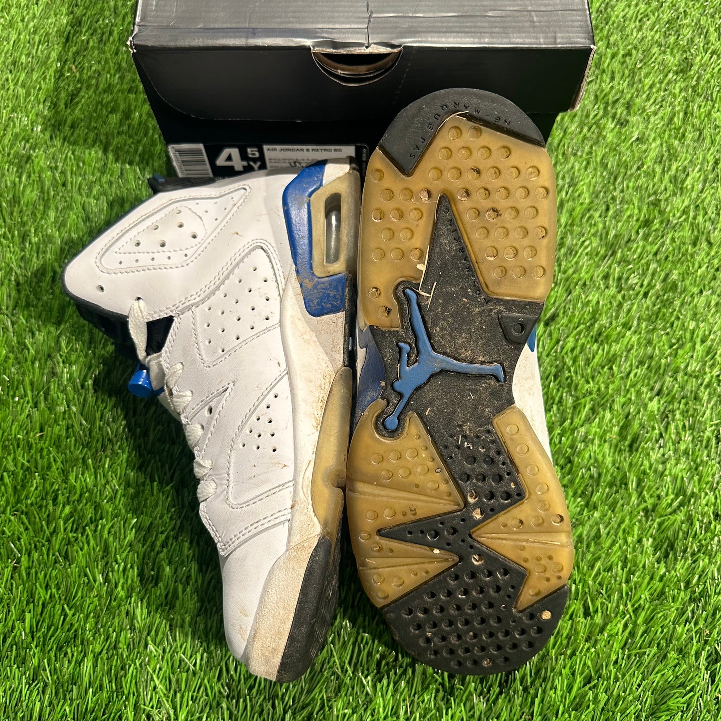 Jordan 6 Retro Sport Blue (2014) (GS) 4.5Y/6W