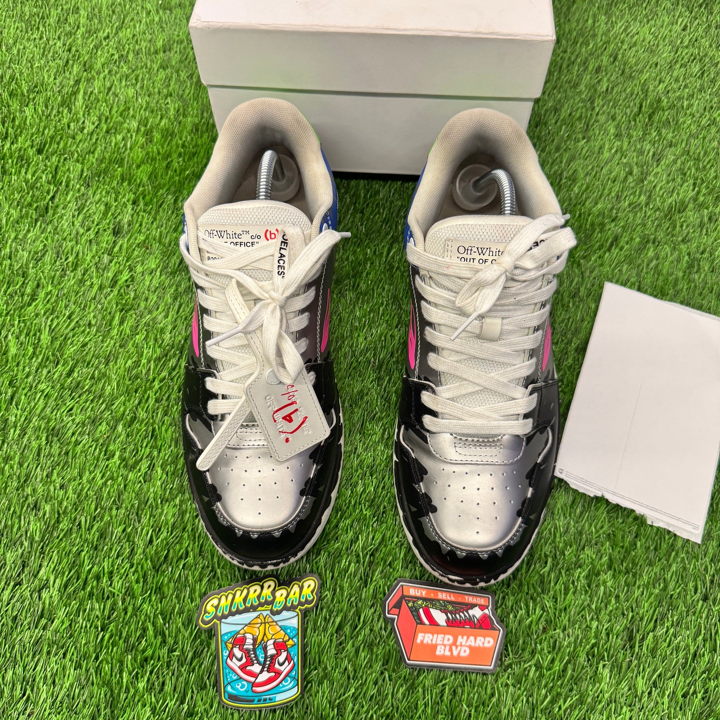 OFF-WHITE Out Of Office "OOO" Low Tops BSTROY (Women's) SIZE 11M/12W