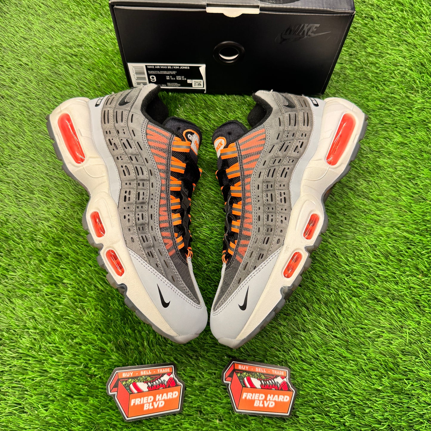 Air Max 95 Kim Jones Black Total Orange SIZE 9M/10.5W