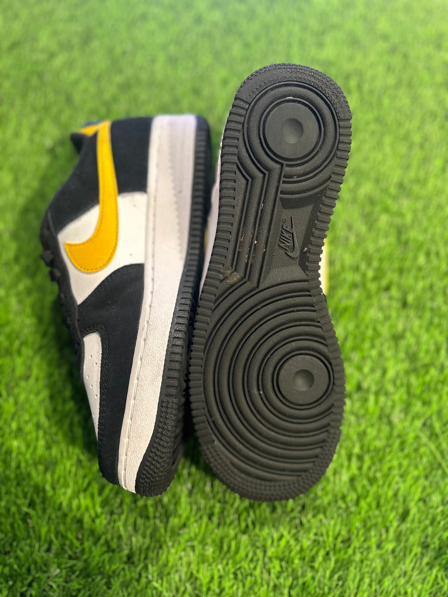 Nike Air Force 1 Low Athletic Club Black University Gold (GS) 6.5Y/8W