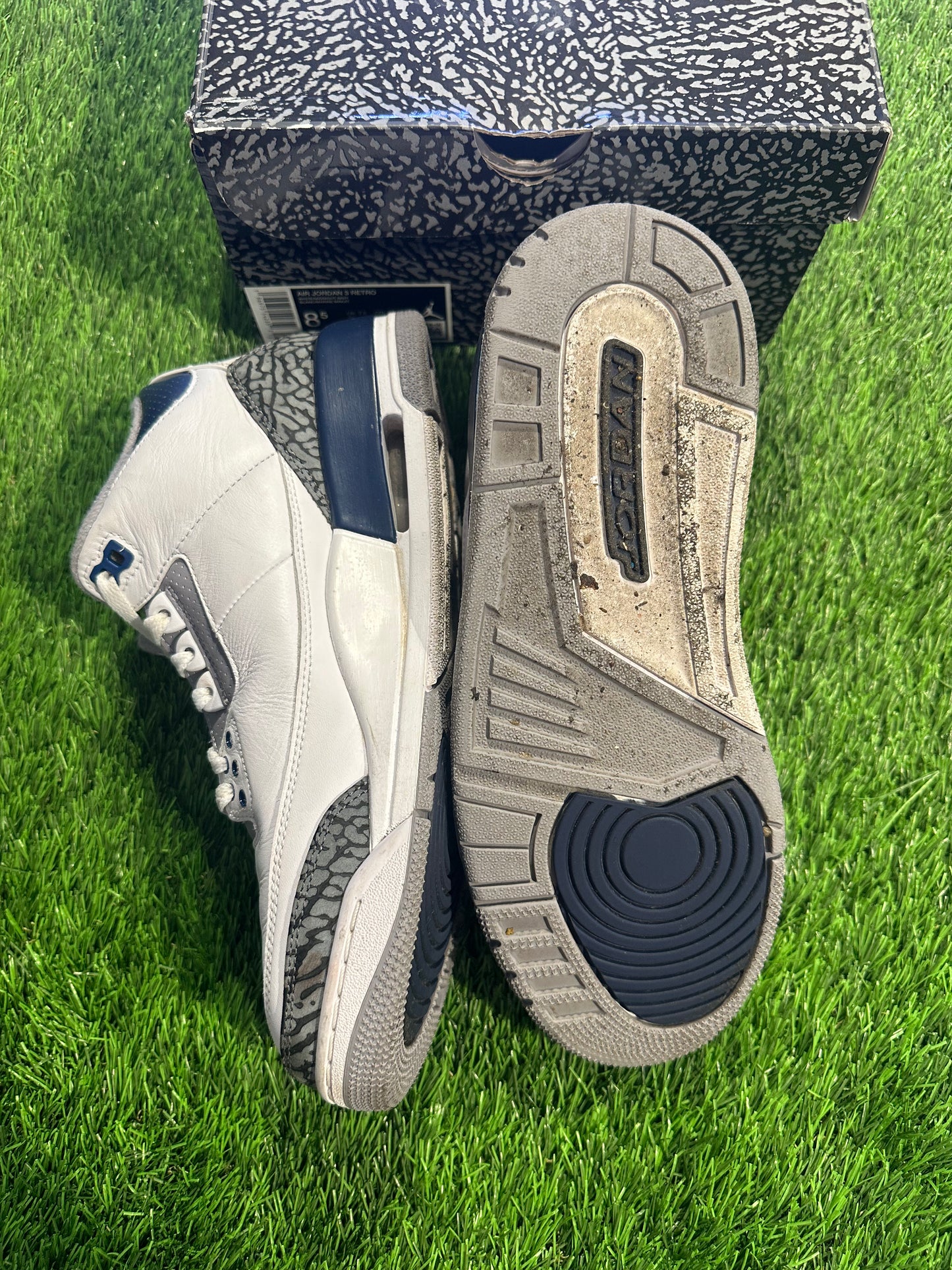 Jordan 3 Retro Midnight Navy SIZE 8.5M/10W