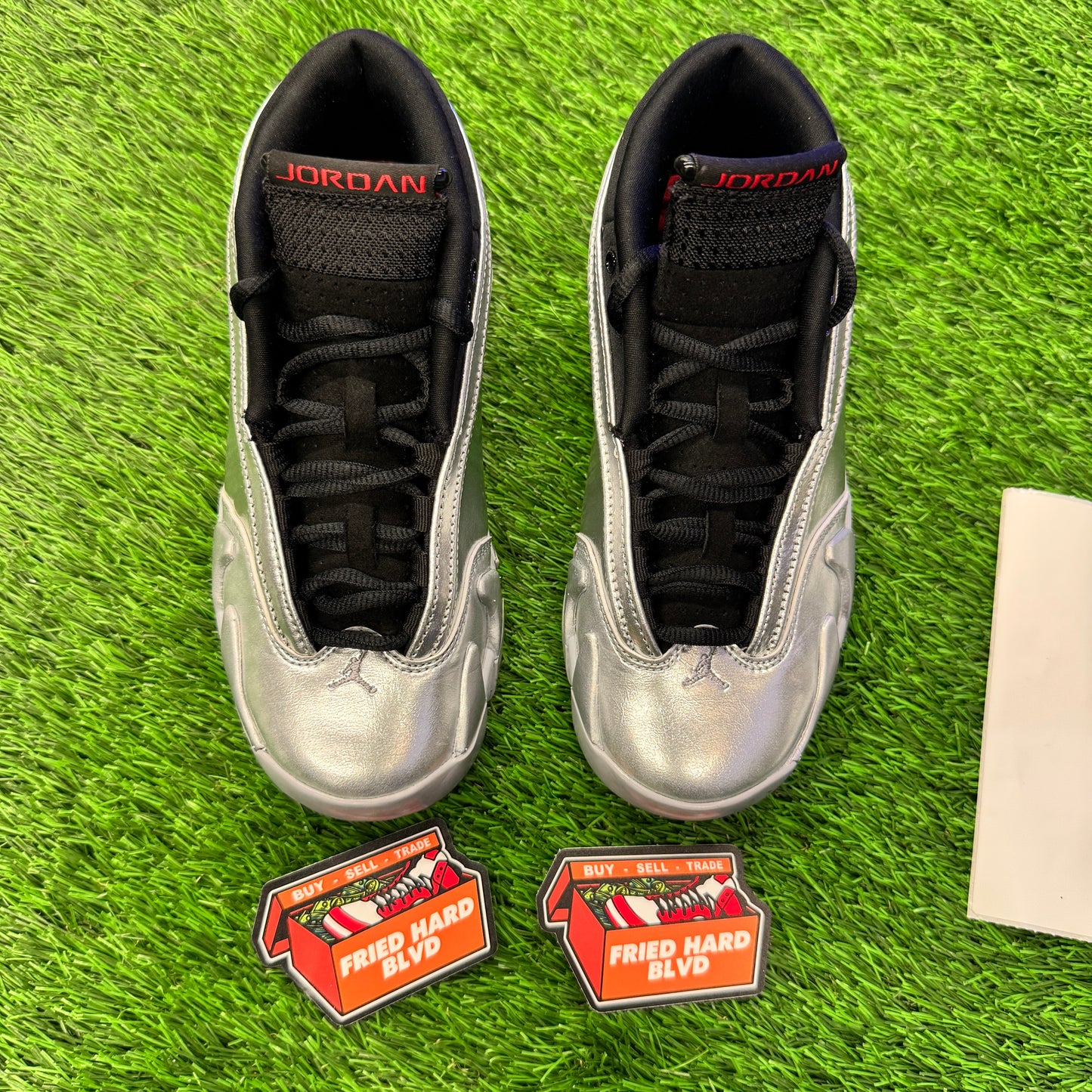 Jordan 14 Retro Metallic Silver (Women's) SIZE 3.5Y/5W