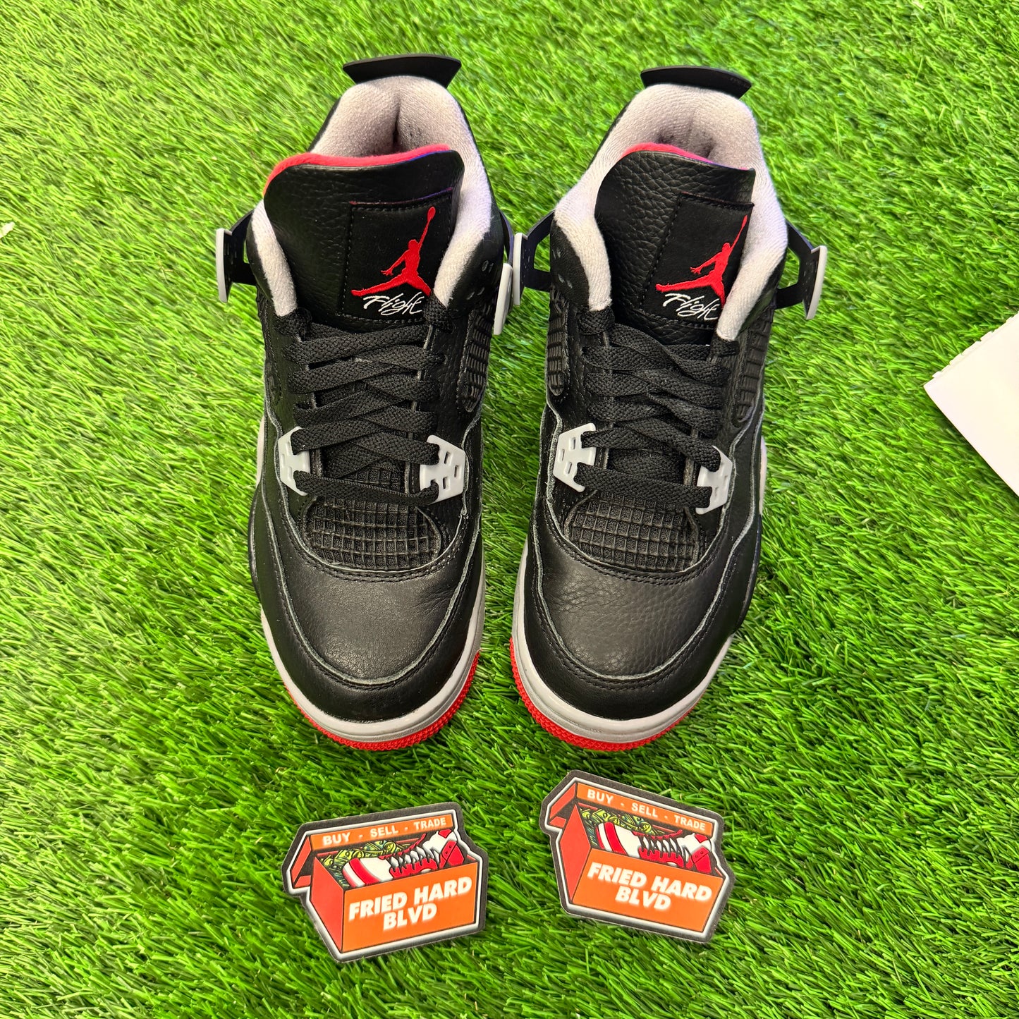 Jordan 4 Retro Bred Reimagined (GS) SIZE 4.5Y/6W