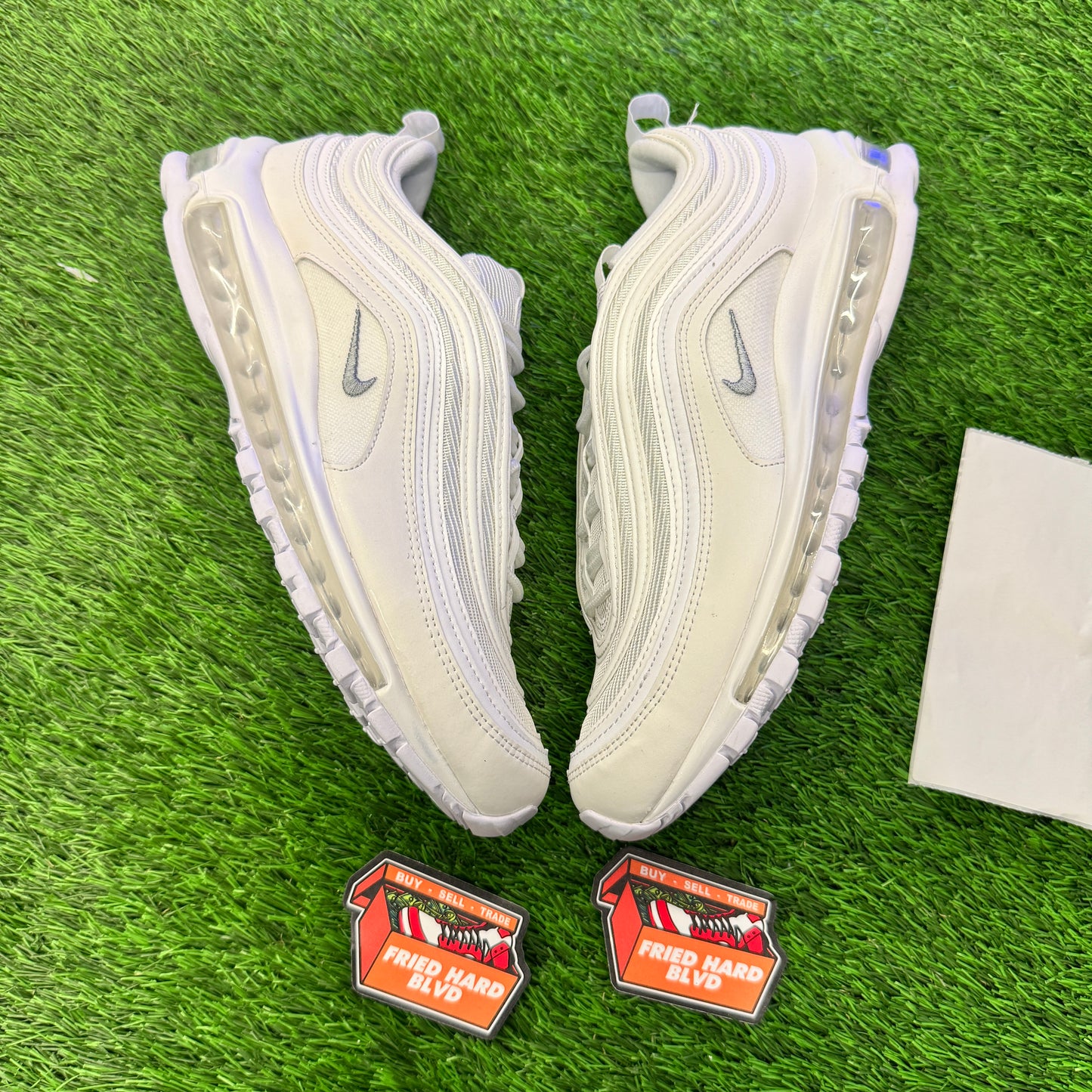 Air Max 97 Triple White Wolf Grey SIZE 11M/12.5W