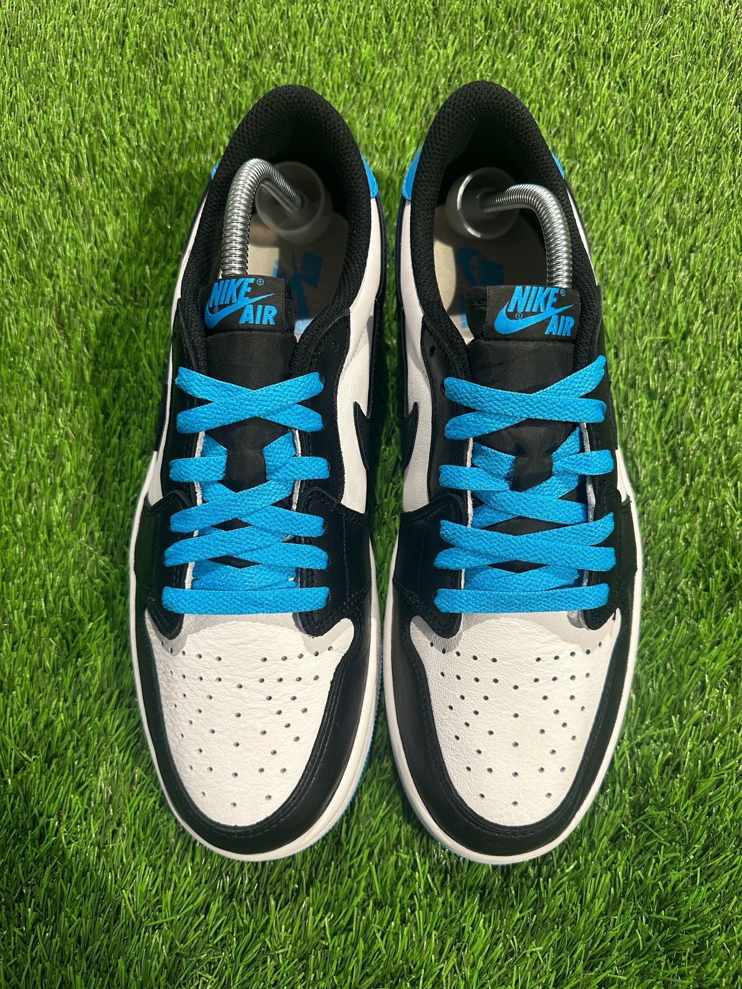 Jordan 1 Retro Low OG Black Dark Powder Blue